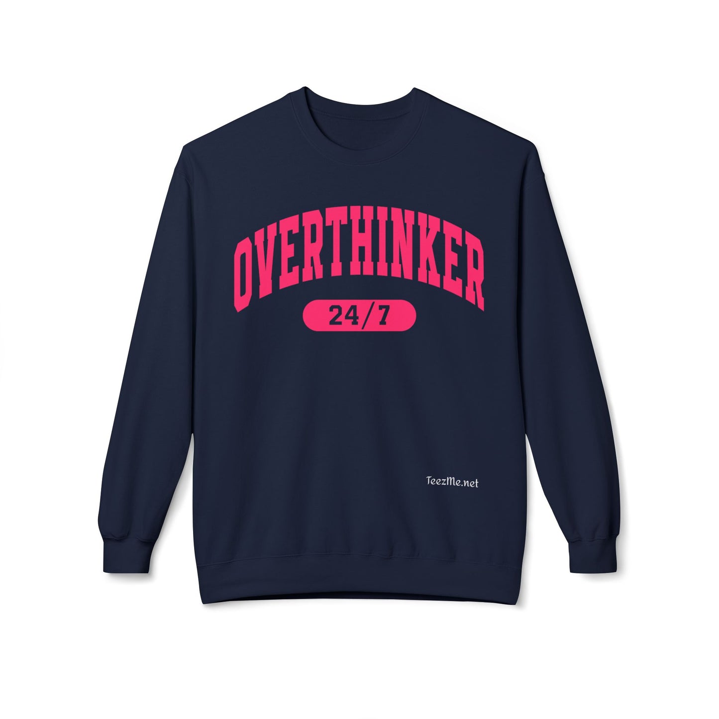 Overthinker 24/7 Unisex Midweight Softstyle Fleece Crewneck Sweatshirt