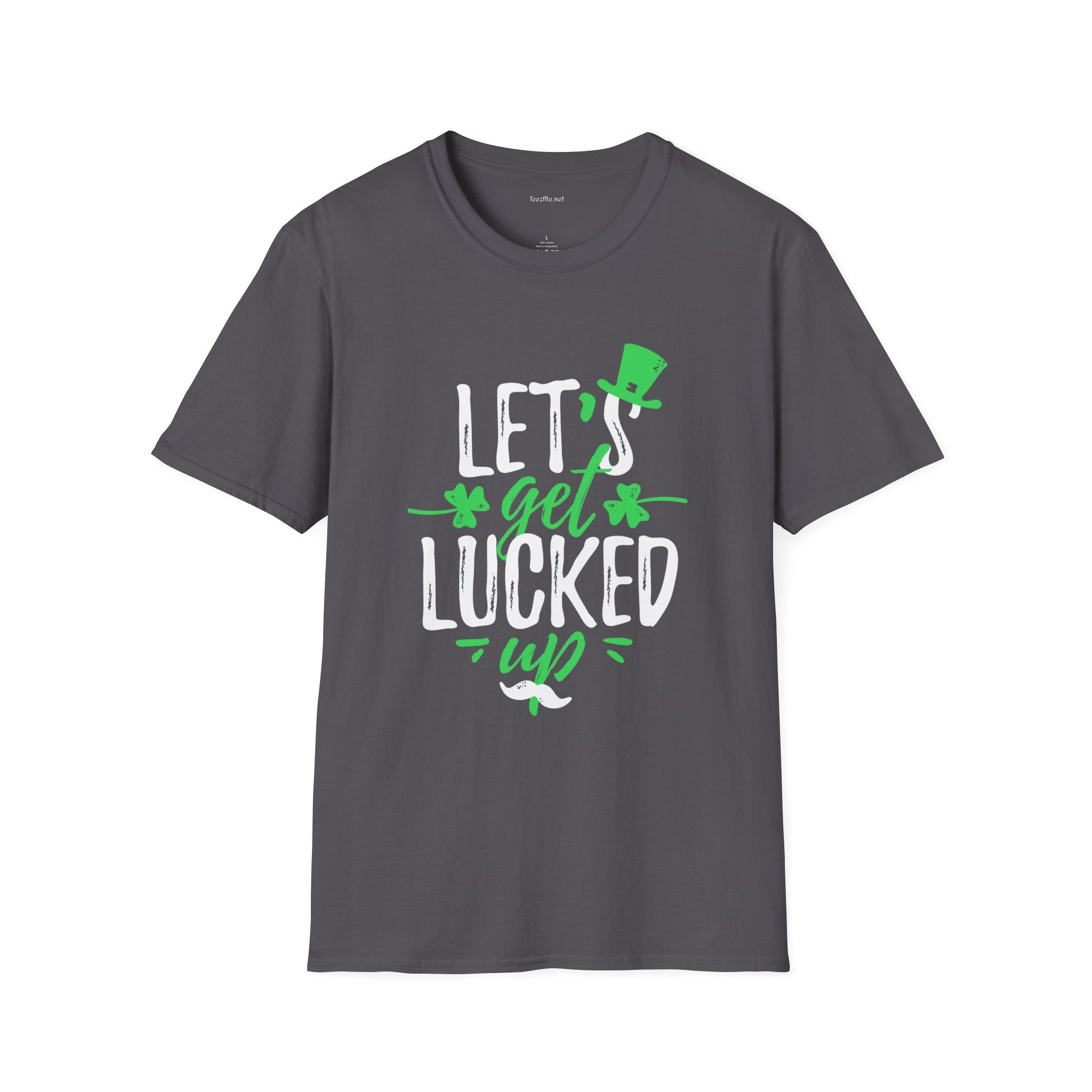 Let's Get Lucked Unisex Softstyle T-Shirt 100% Cotton Graphic