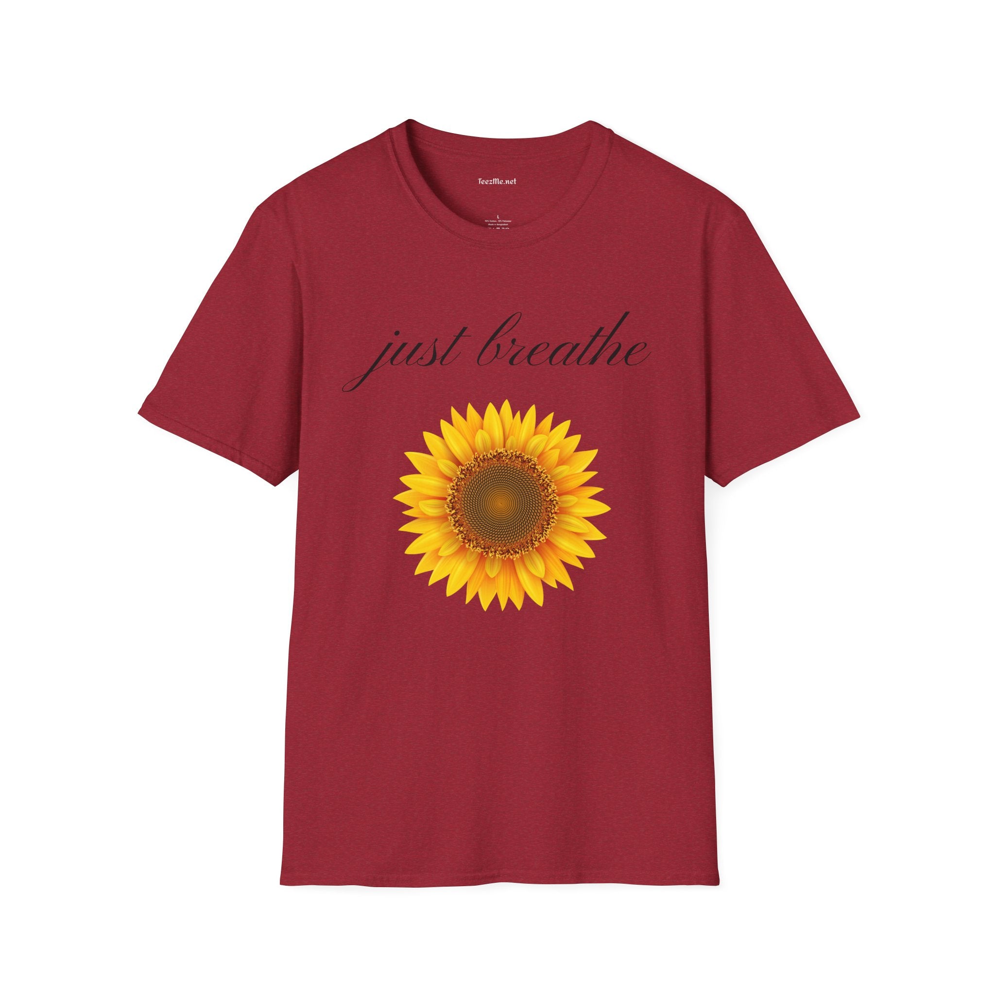 Just breathe - Unisex Softstyle T-Shirt 100% Cotton Graphic