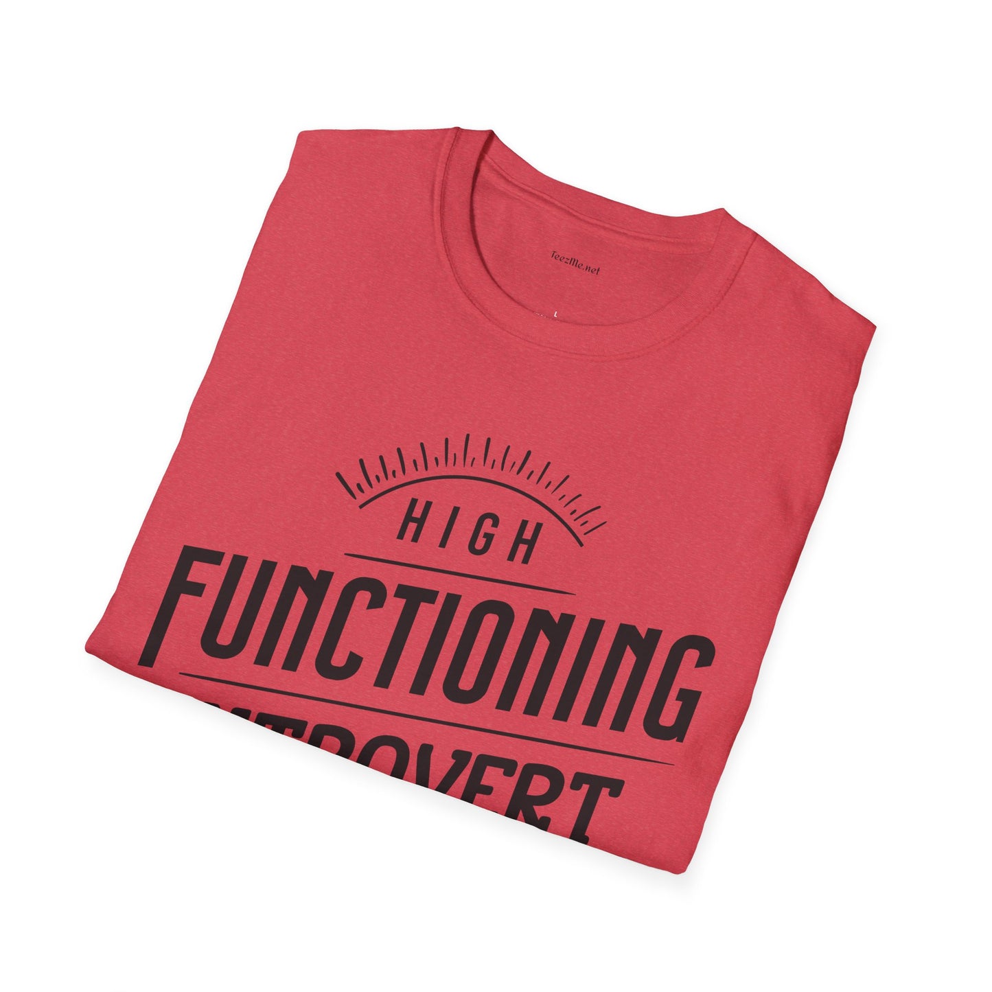 Functioning Introvert - Unisex Softstyle T-Shirt 100% Cotton Graphic