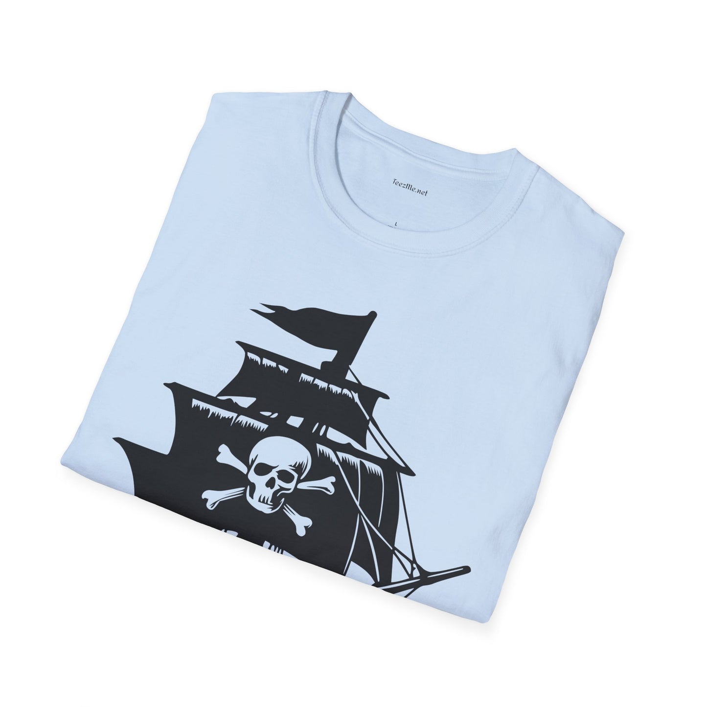 Pirate Ship  - Unisex Softstyle T-Shirt 100% Cotton Graphic