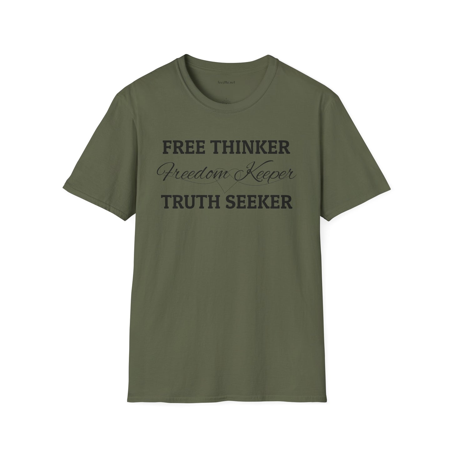 Free Thinker Unisex Softstyle T-Shirt 100% Cotton Graphic