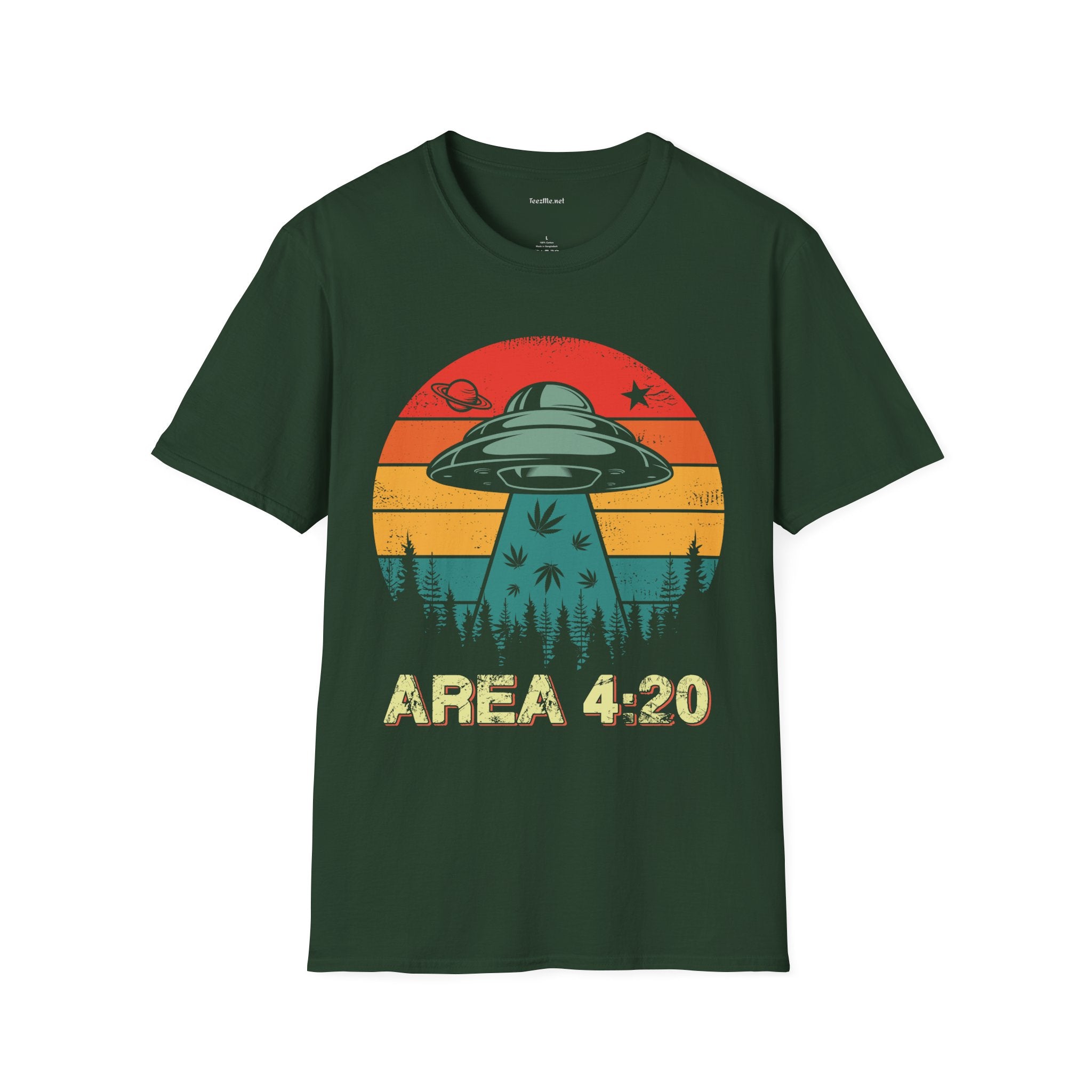 Area 420 Unisex Softstyle T-Shirt 100% Cotton Graphic