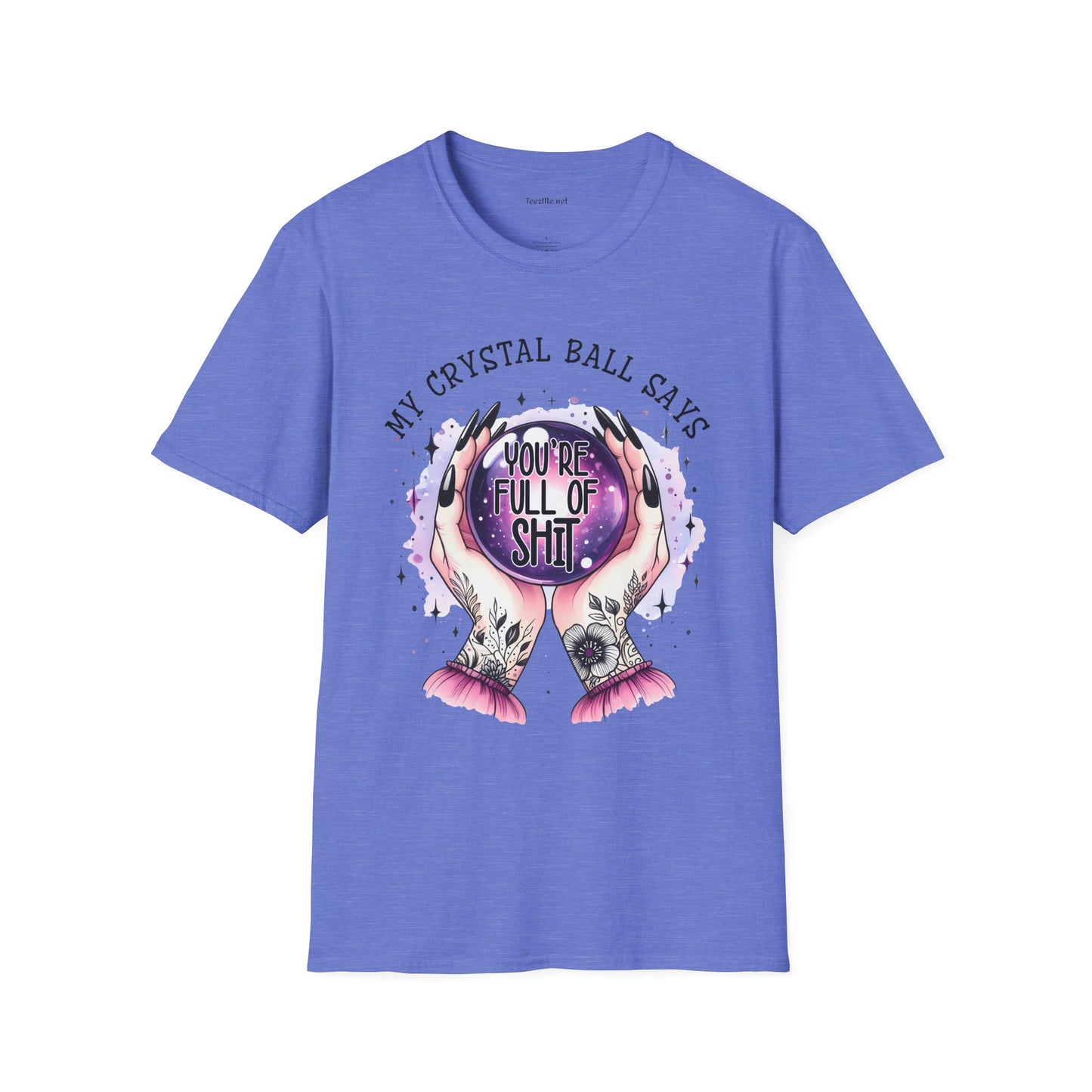 My crystal ball says - Unisex Softstyle T-Shirt 100% Cotton Graphic