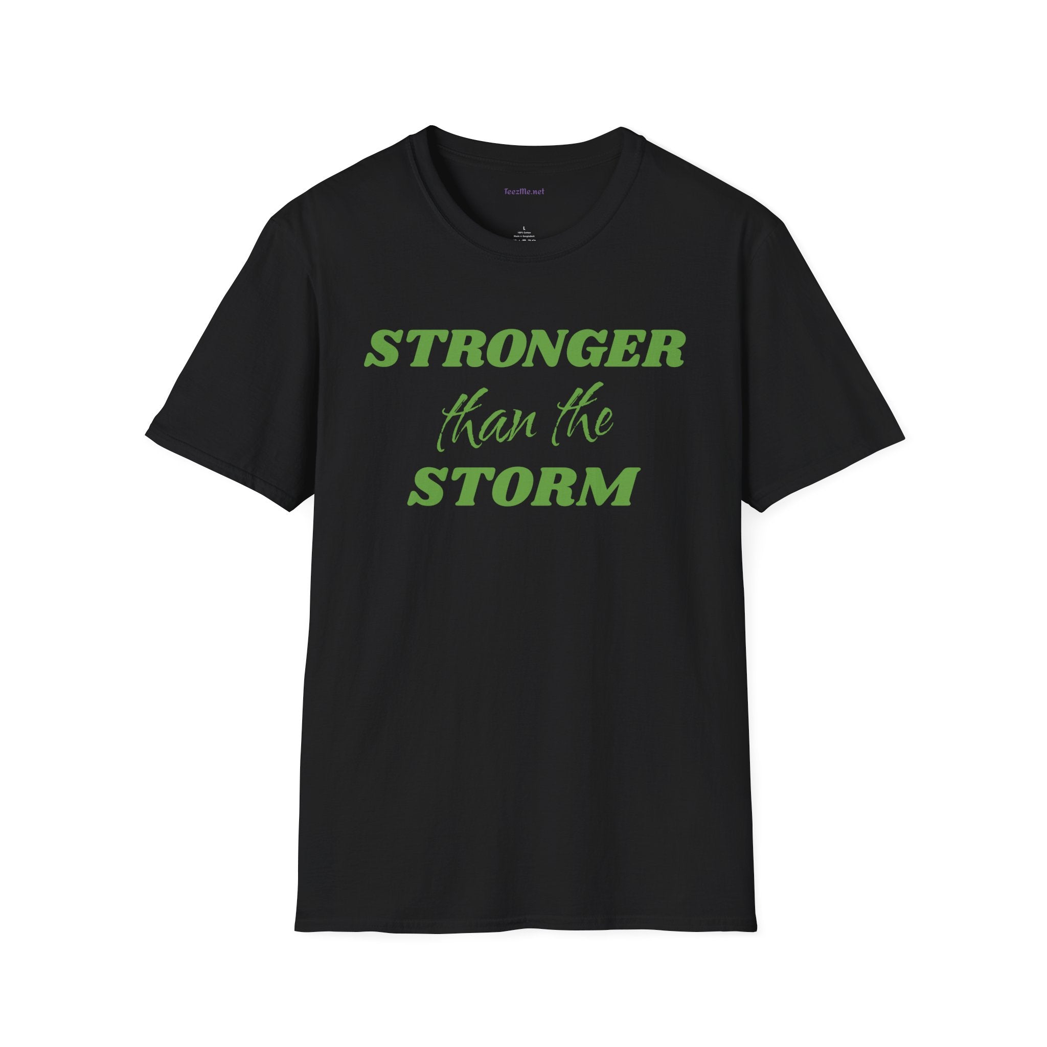 Stronger than the Storm Lymphoma Cancer Unisex Softstyle T-Shirt 100% Cotton Graphic