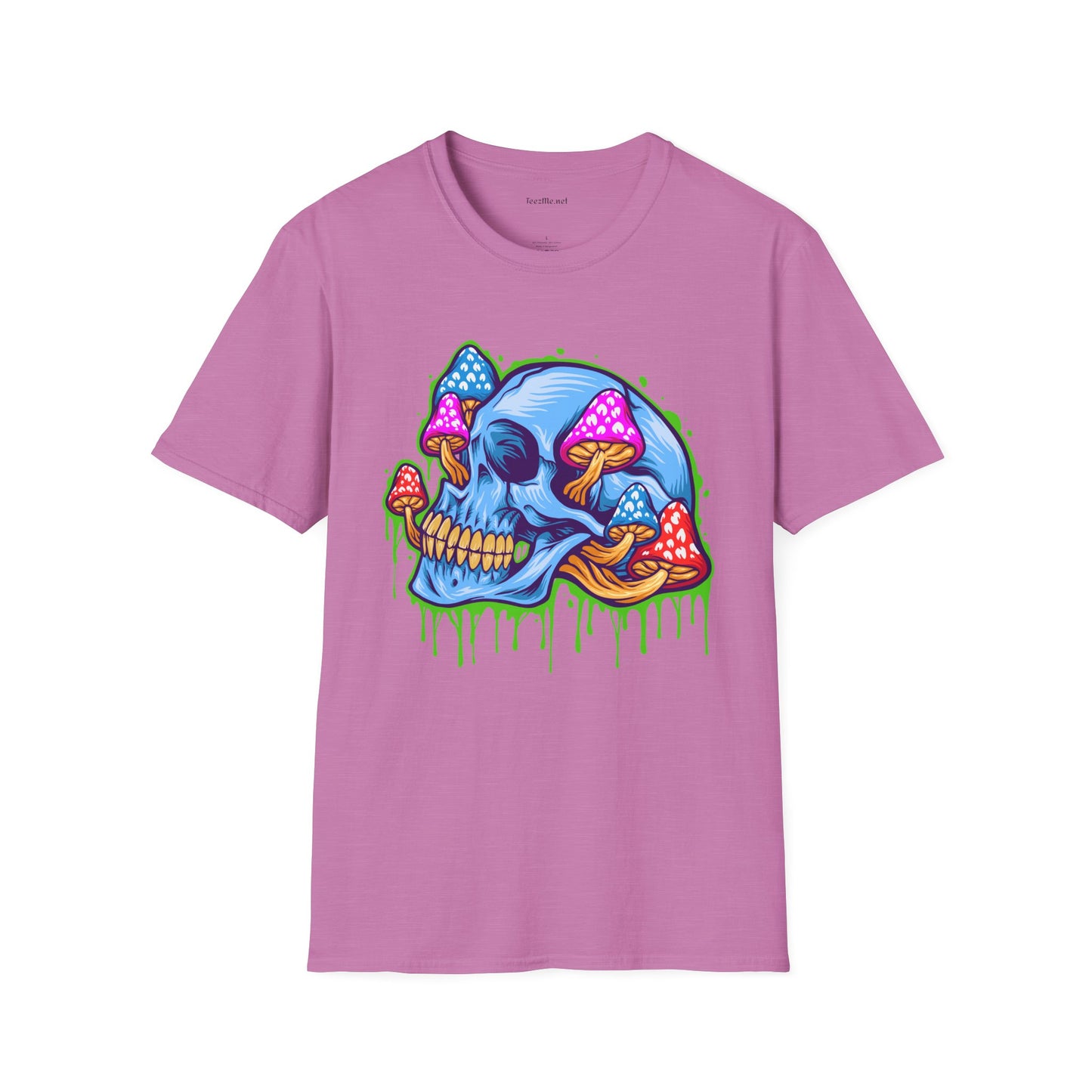 Ice Skull Head Unisex Softstyle T-Shirt 100% Cotton Graphic