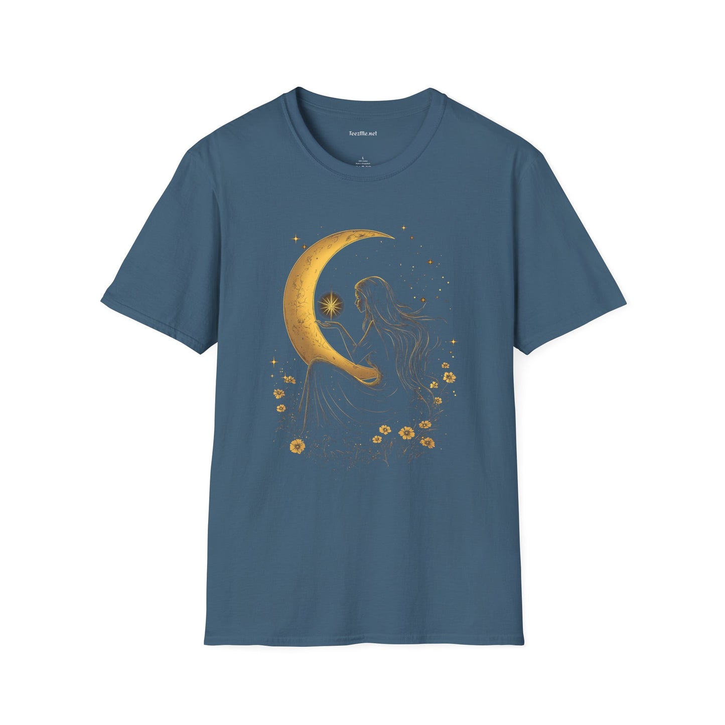 Moon Goddess - Unisex Softstyle T-Shirt 100% Cotton Graphic