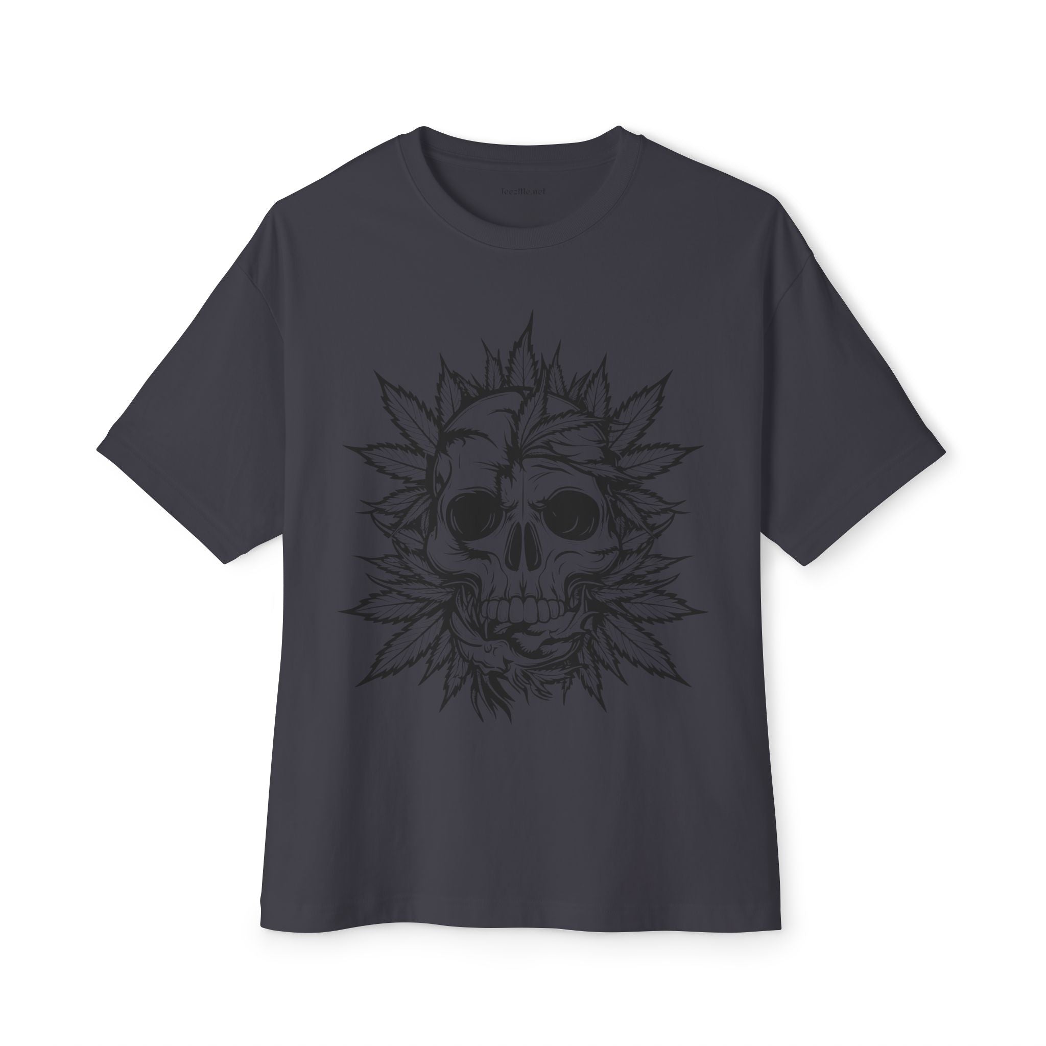 Weed Skull - Unisex Oversized Boxy Tee
