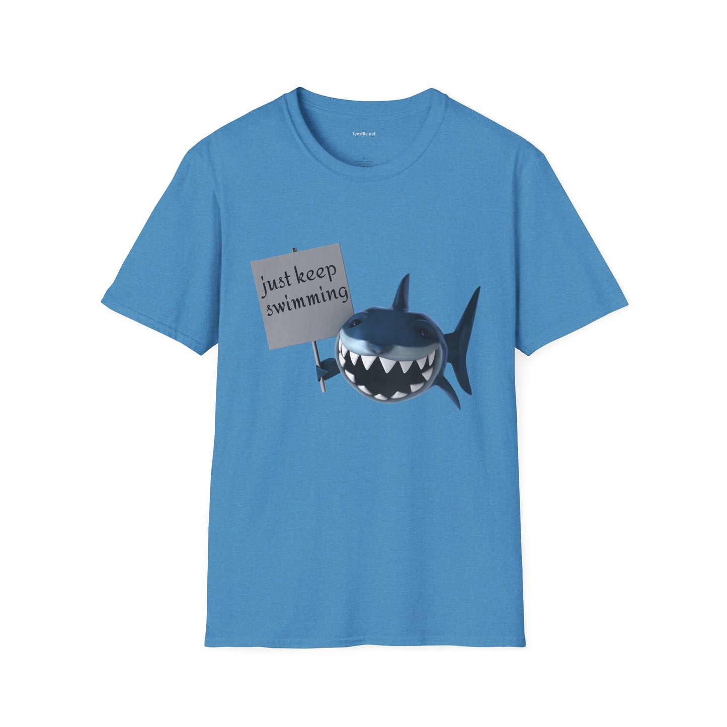 Just keep swimming - Unisex Softstyle T-Shirt 100% Cotton Graphic