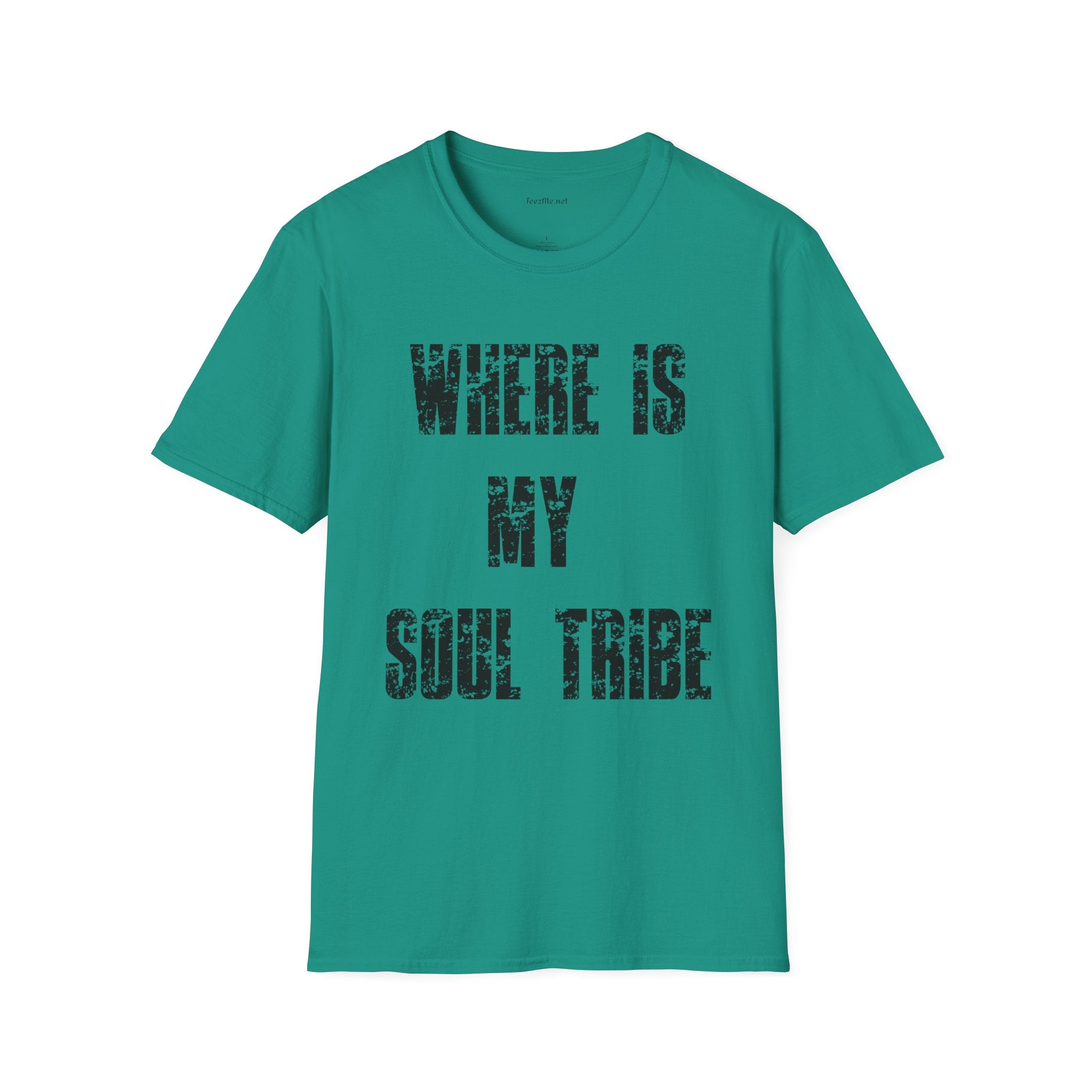 Where Is My Soul Tribe (Grunge) Unisex Soft Style T-Shirt 100% Cotton Graphic