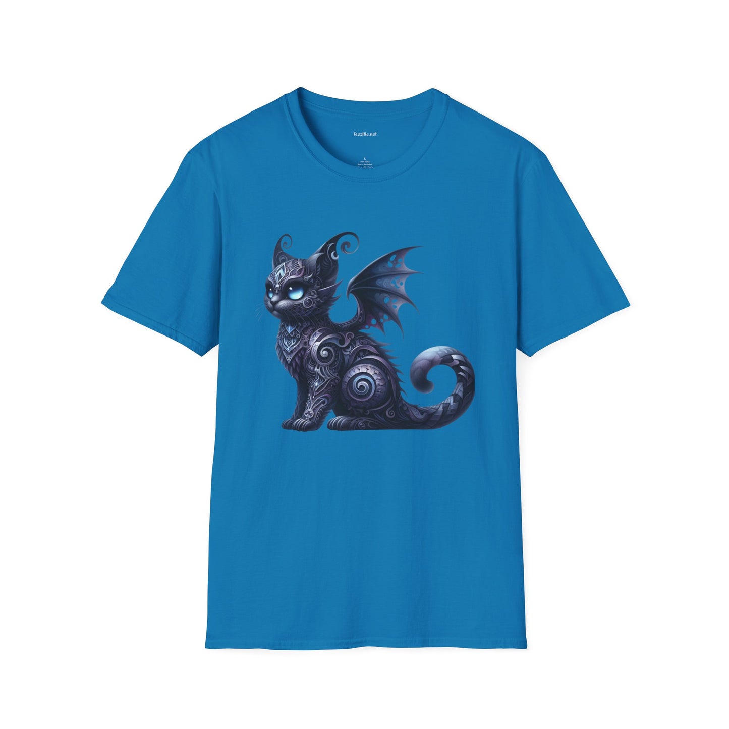 Black Fairy Cat -Shirt 100% Cotton Graphic