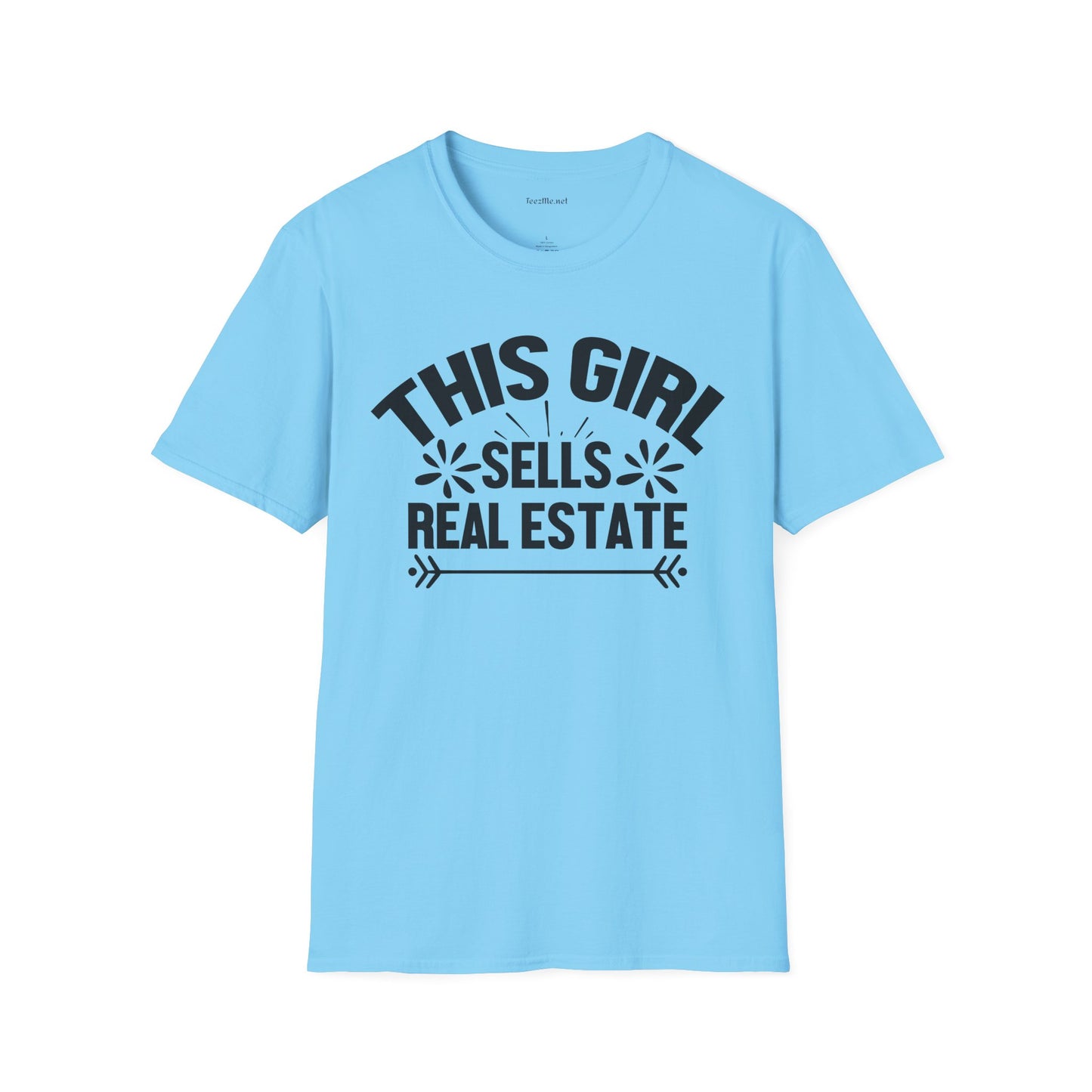 This Girl Sells Real Estate Unisex Soft Style T-Shirt 100% Cotton Graphic