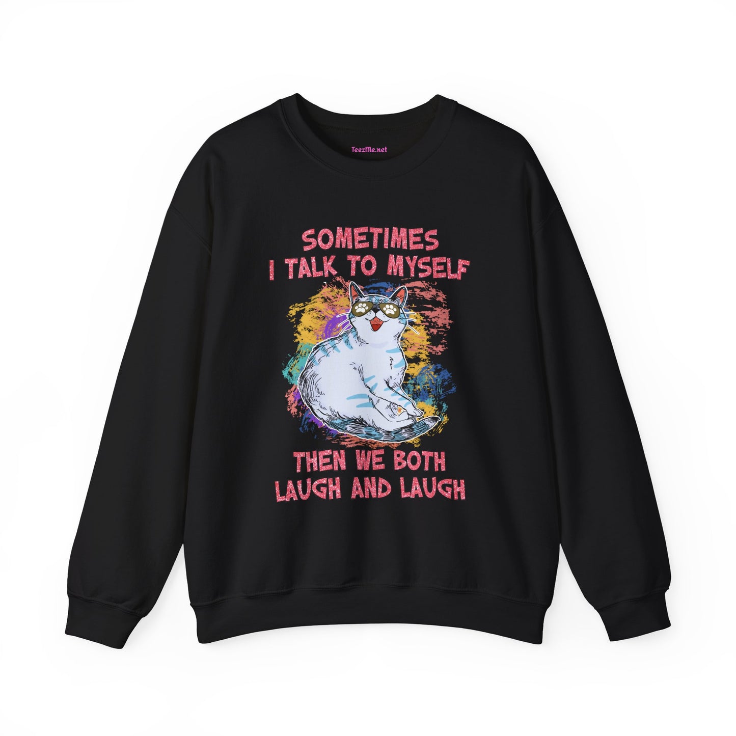 Sometimes I talk to myself Unisex Heavy Blend™ Crewneck Sweatshirt Graphic