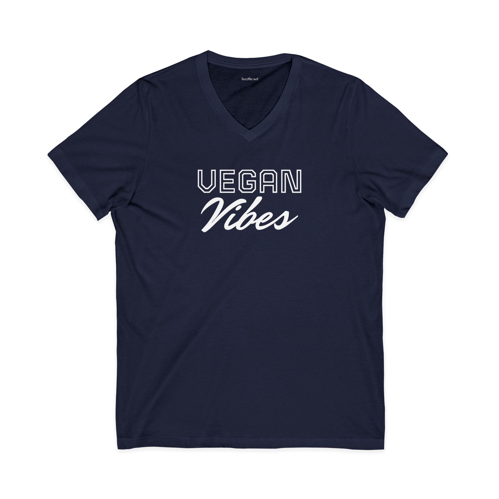 VEGAN Vibes Unisex Jersey Short Sleeve V-Neck Tee