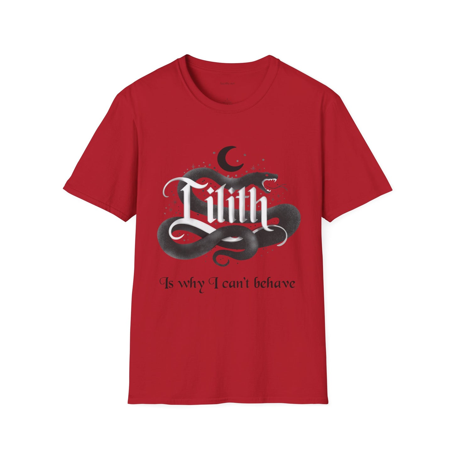 Lilith Is Why I Can't Behave Unisex Softstyle T-Shirt 100% Cotton Graphic