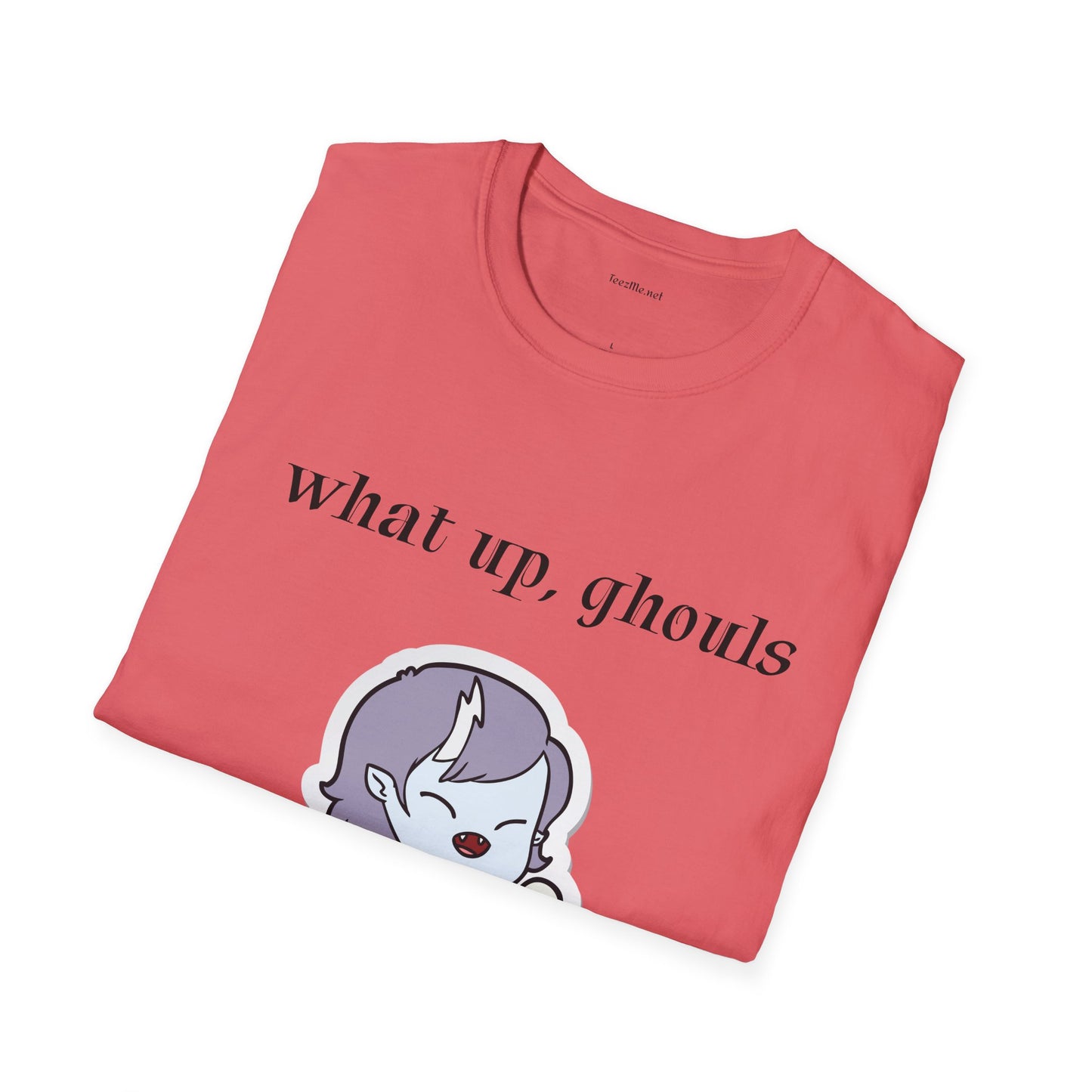 What up, ghouls - Unisex Softstyle T-Shirt 100% Cotton Graphic