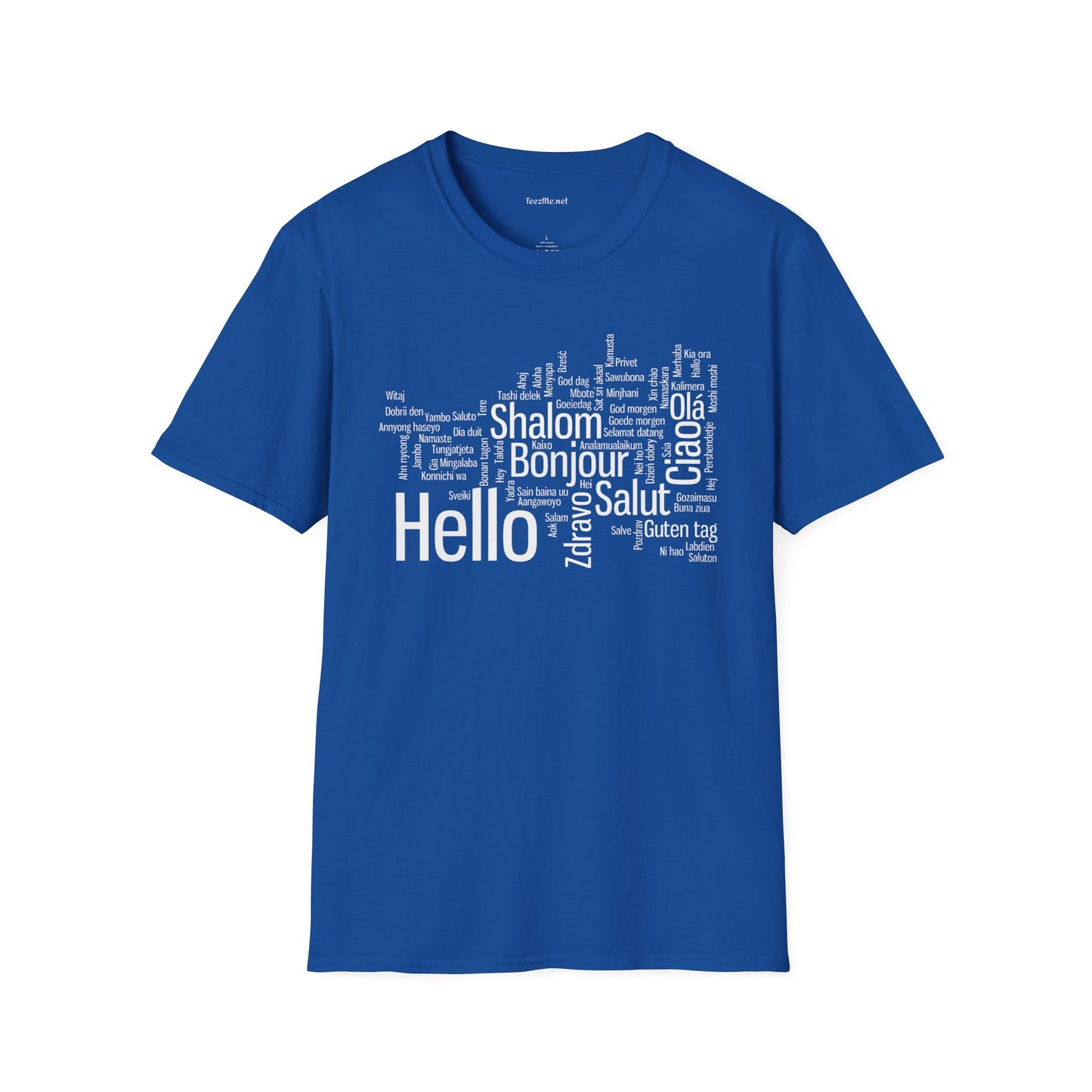 Hello (Multilingual) Unisex Softstyle T-Shirt 100% Cotton