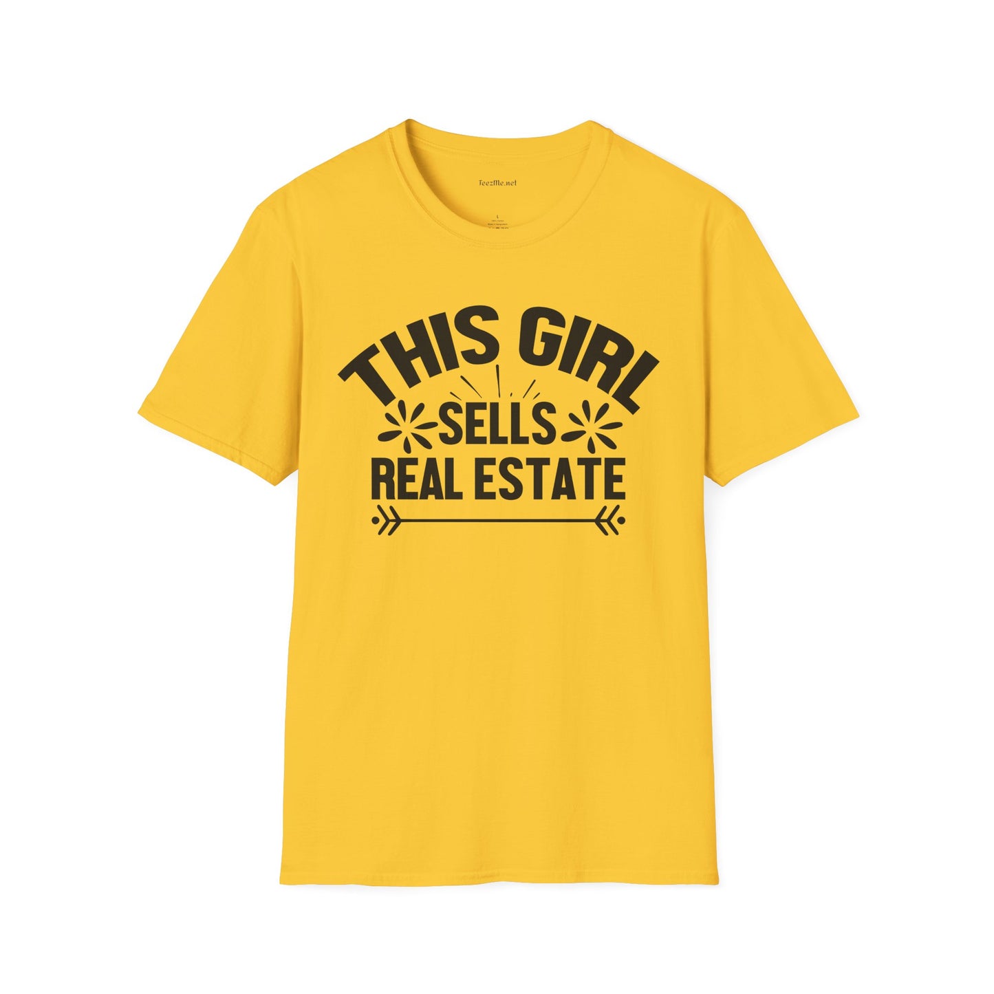 This Girl Sells Real Estate Unisex Soft Style T-Shirt 100% Cotton Graphic