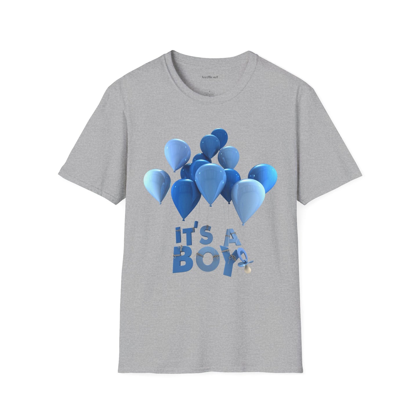 Gender Reveal BOY Unisex Softstyle T-Shirt 100% Cotton