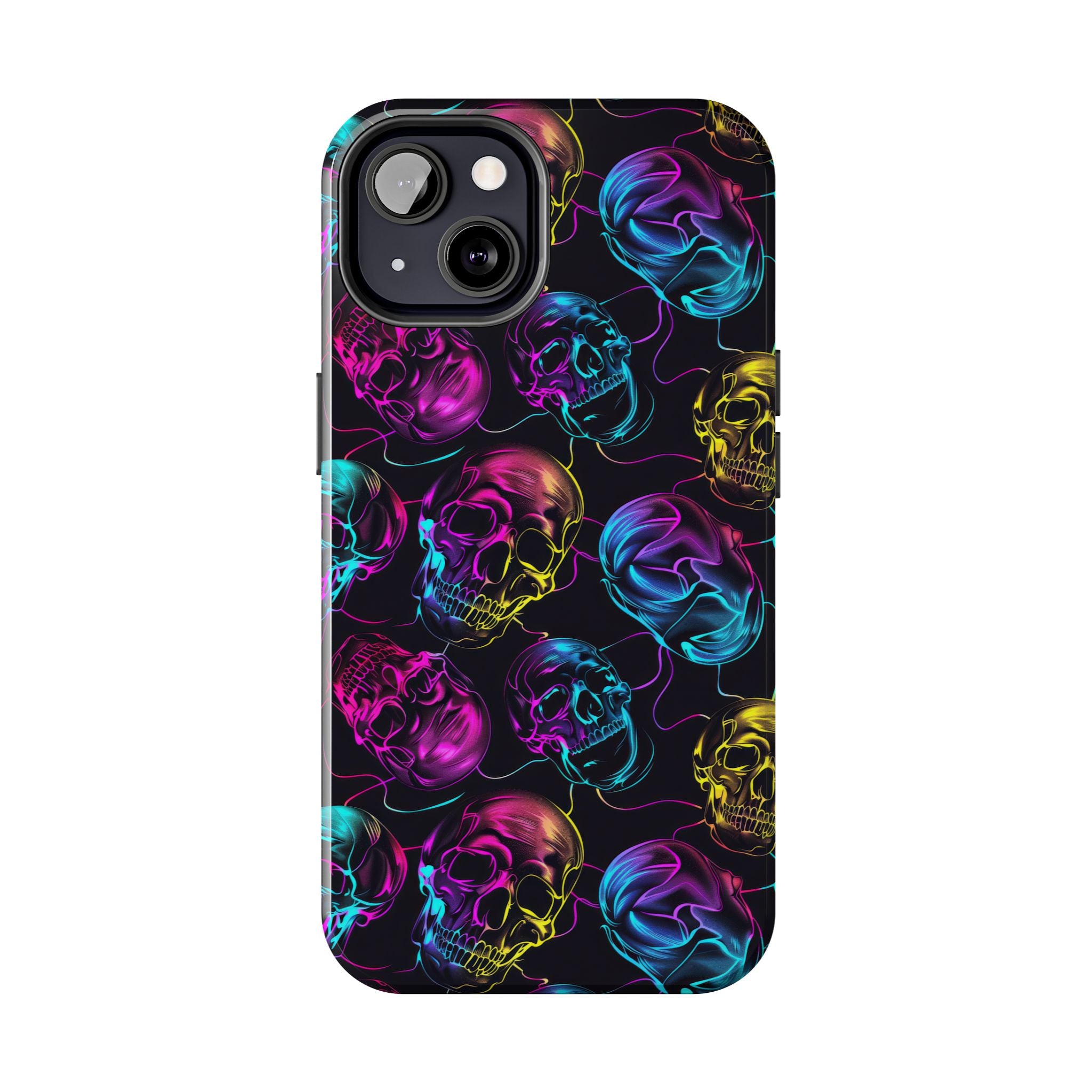 Neon Skull Cell Phone Case Tough Phone Cases