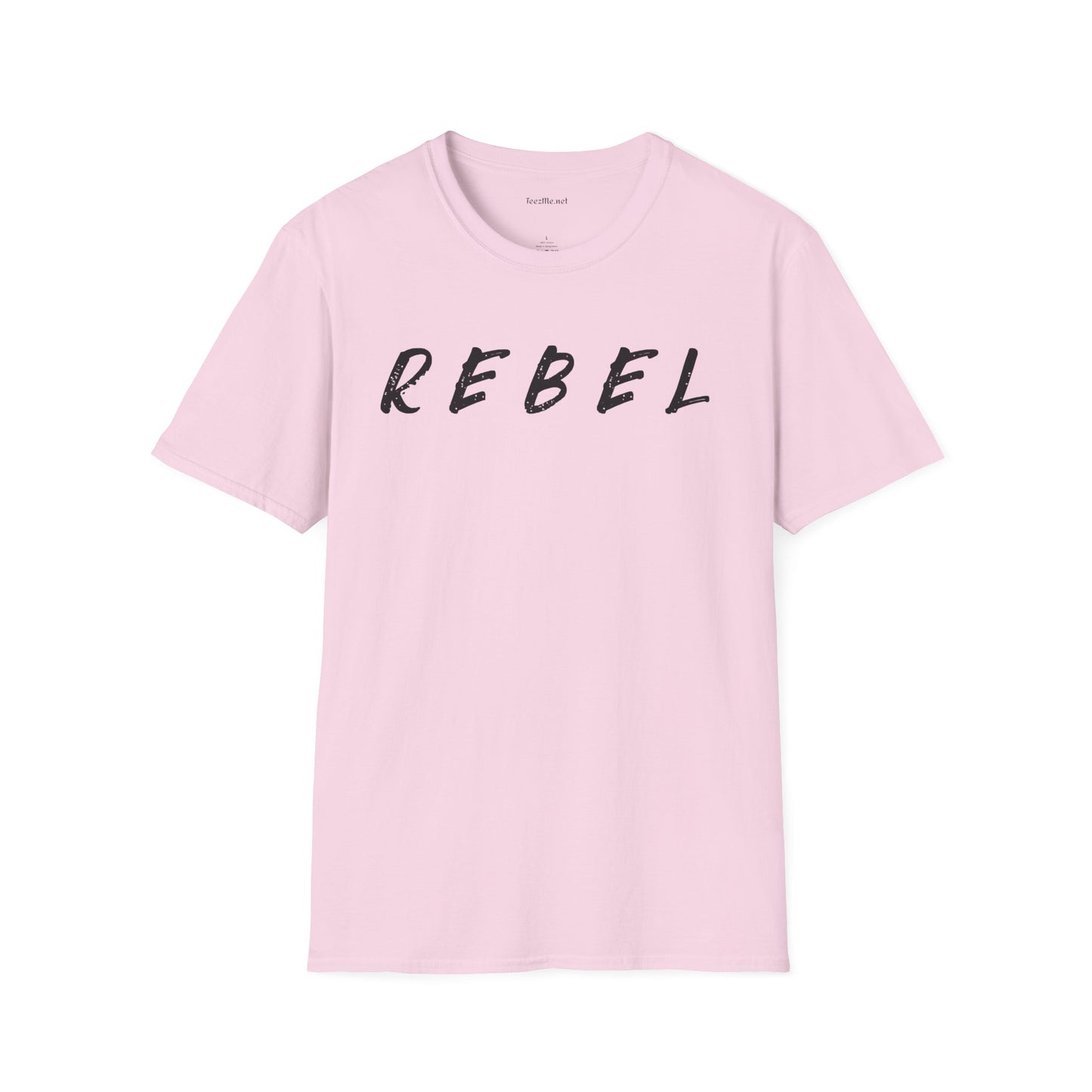 REBEL (black text) Unisex Softstyle T-Shirt 100% Cotton Graphic