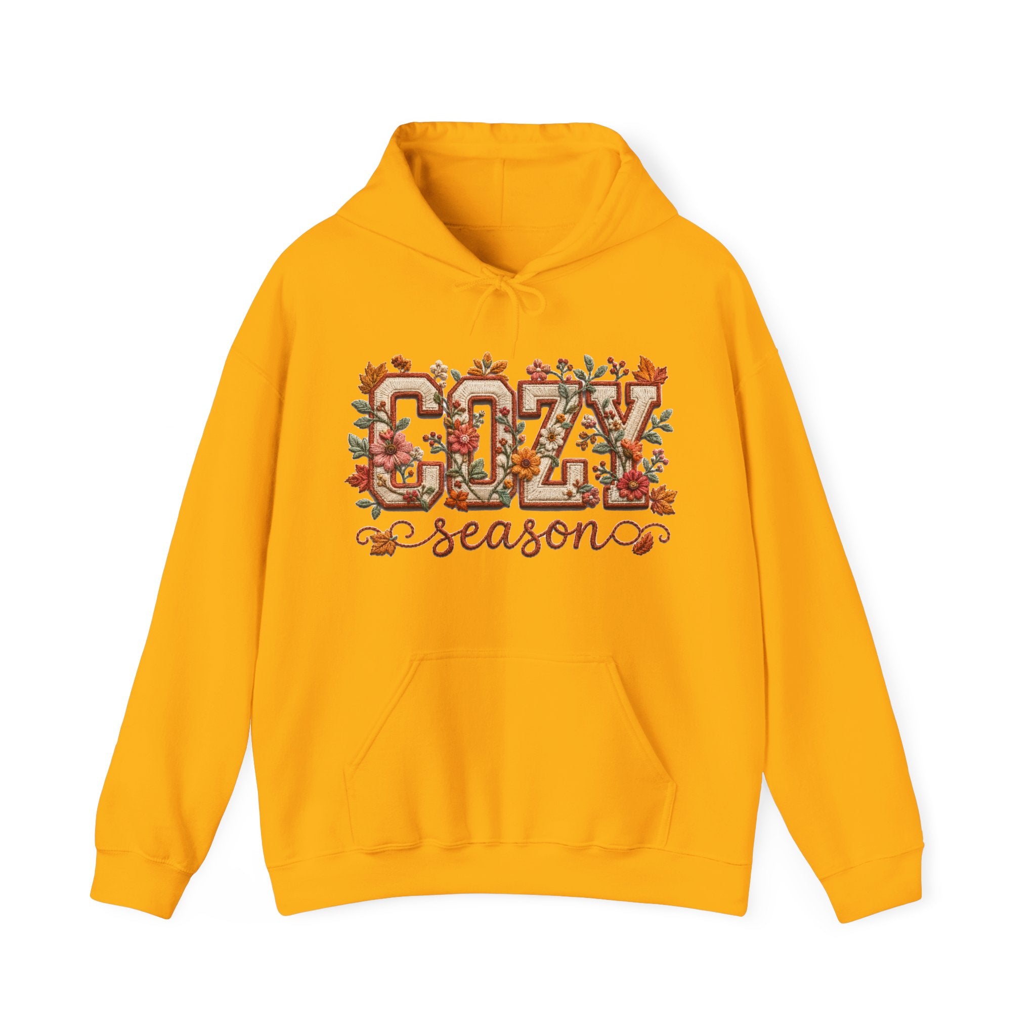 Cozy Fall Season Floral Hoodie