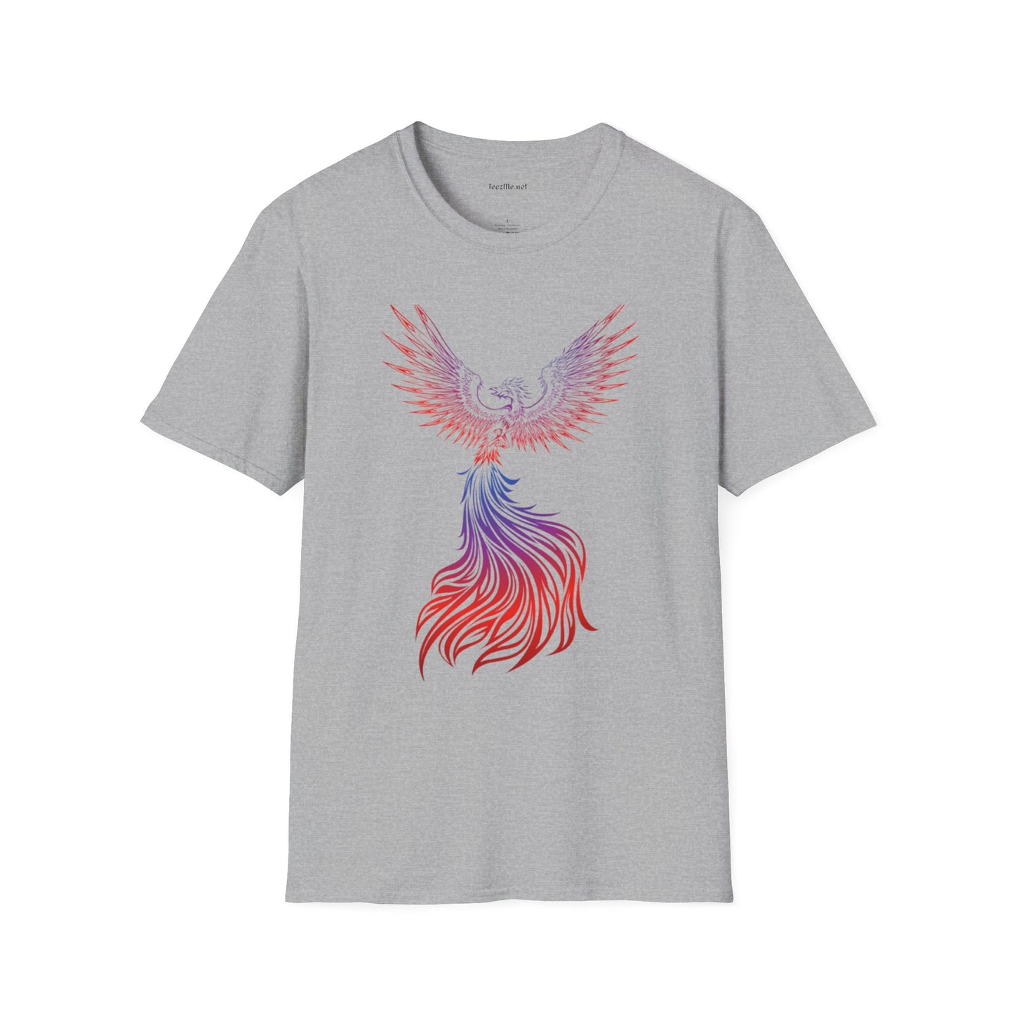 Phoenix rising (image)- Unisex Softstyle T-Shirt 100% Cotton Graphic