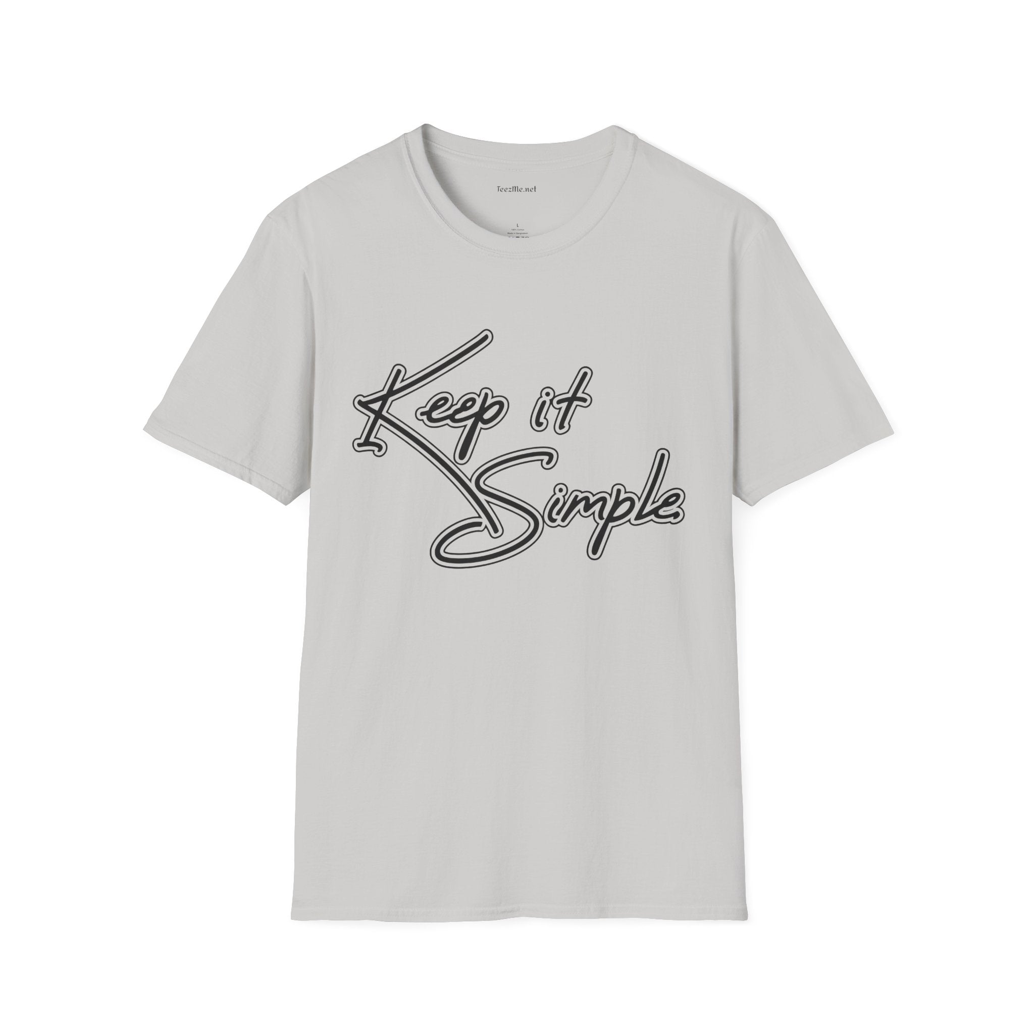 Keep It Simple T-Shirt — Minimalist Script Graphic Tee