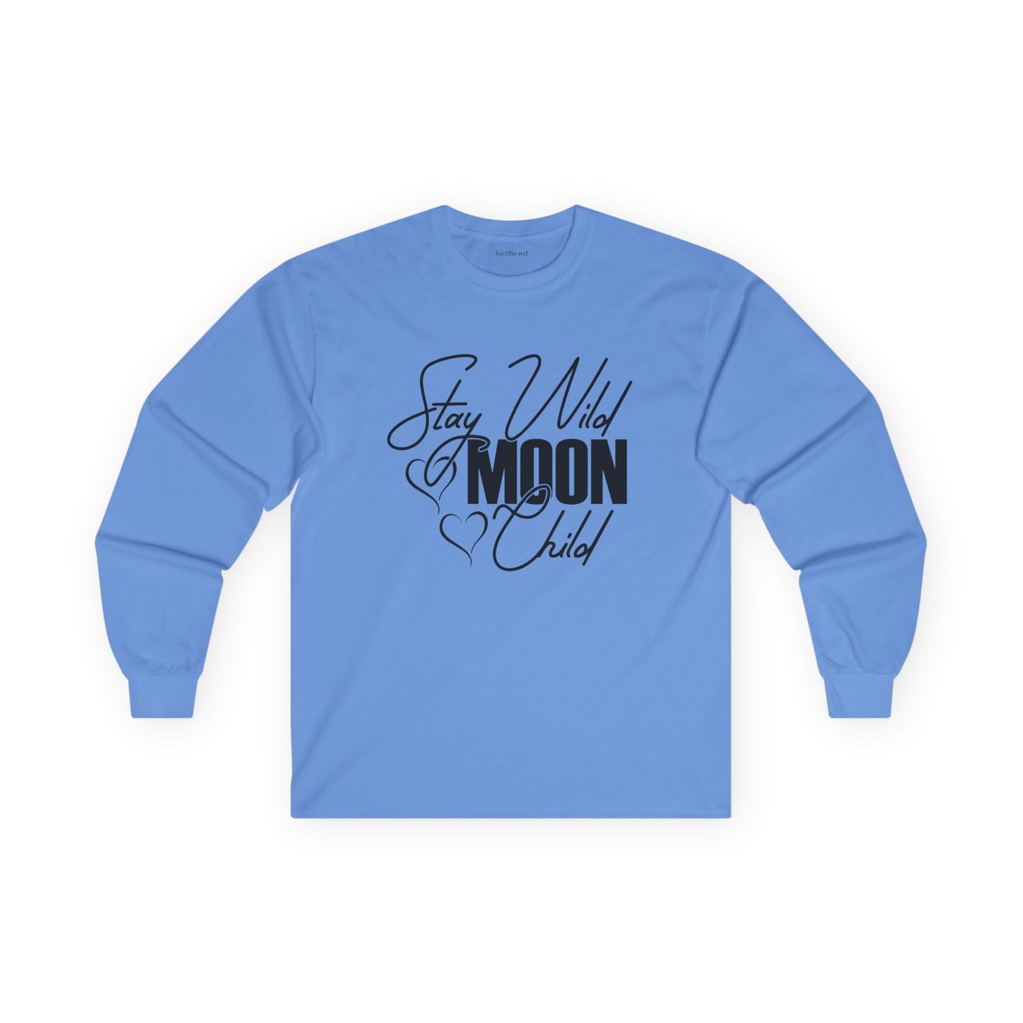 Stay Wild Moon Child with hearts Unisex Ultra Cotton Long Sleeve Tee