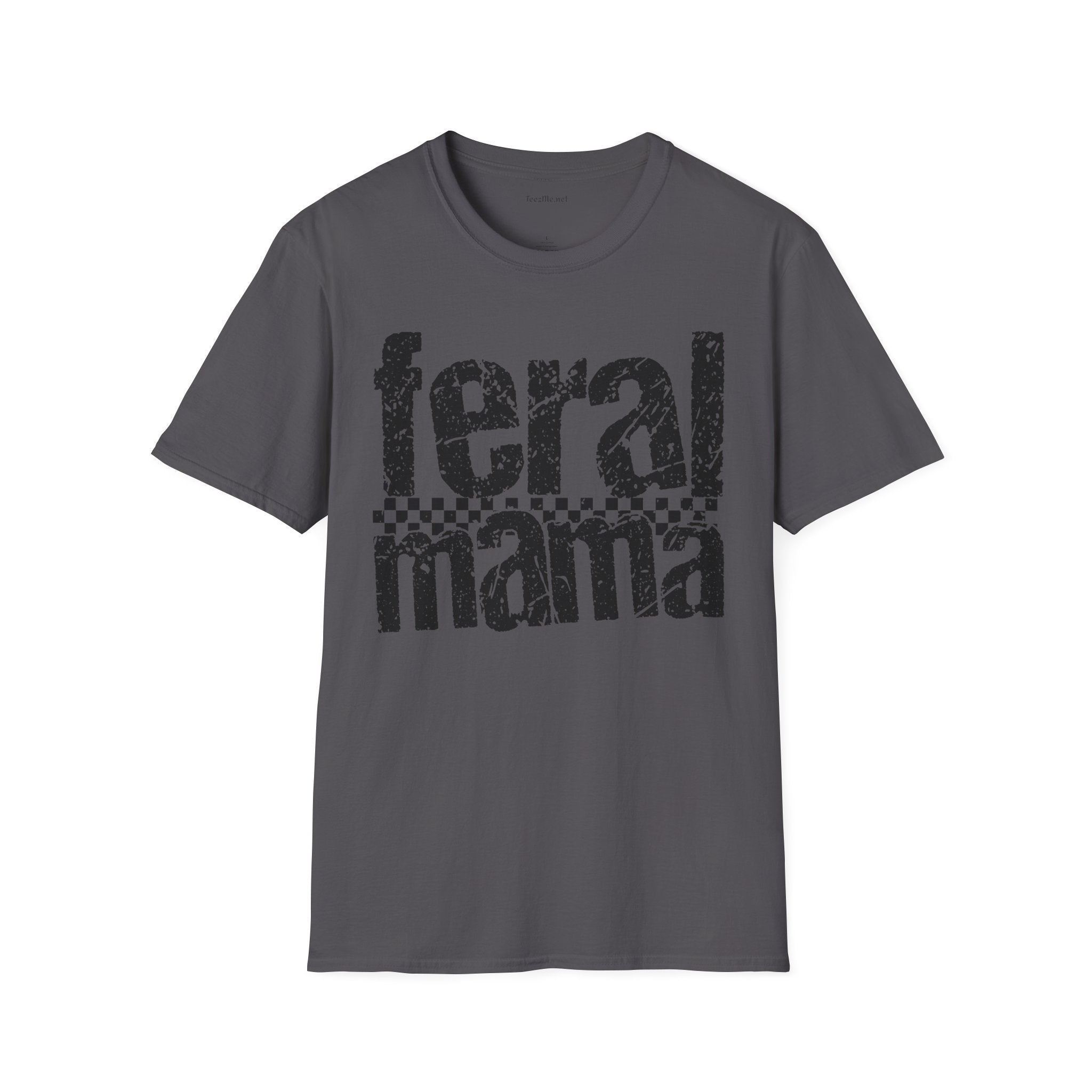 Feral Mama 01 Unisex SoftStyle T-Shirt 100% Cotton Graphic