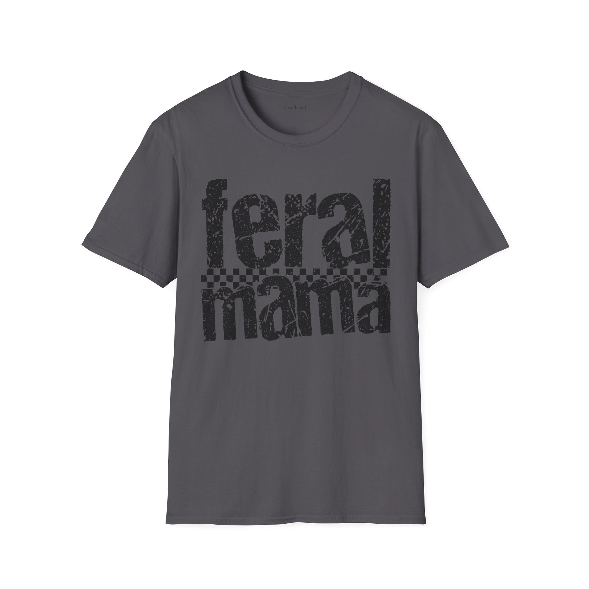 Feral Mama 01 Unisex SoftStyle T-Shirt 100% Cotton Graphic