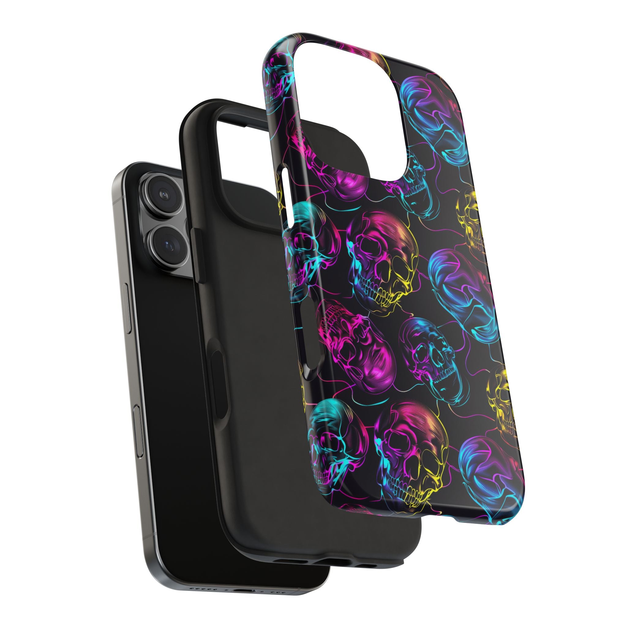 Neon Skull Cell Phone Case Tough Phone Cases