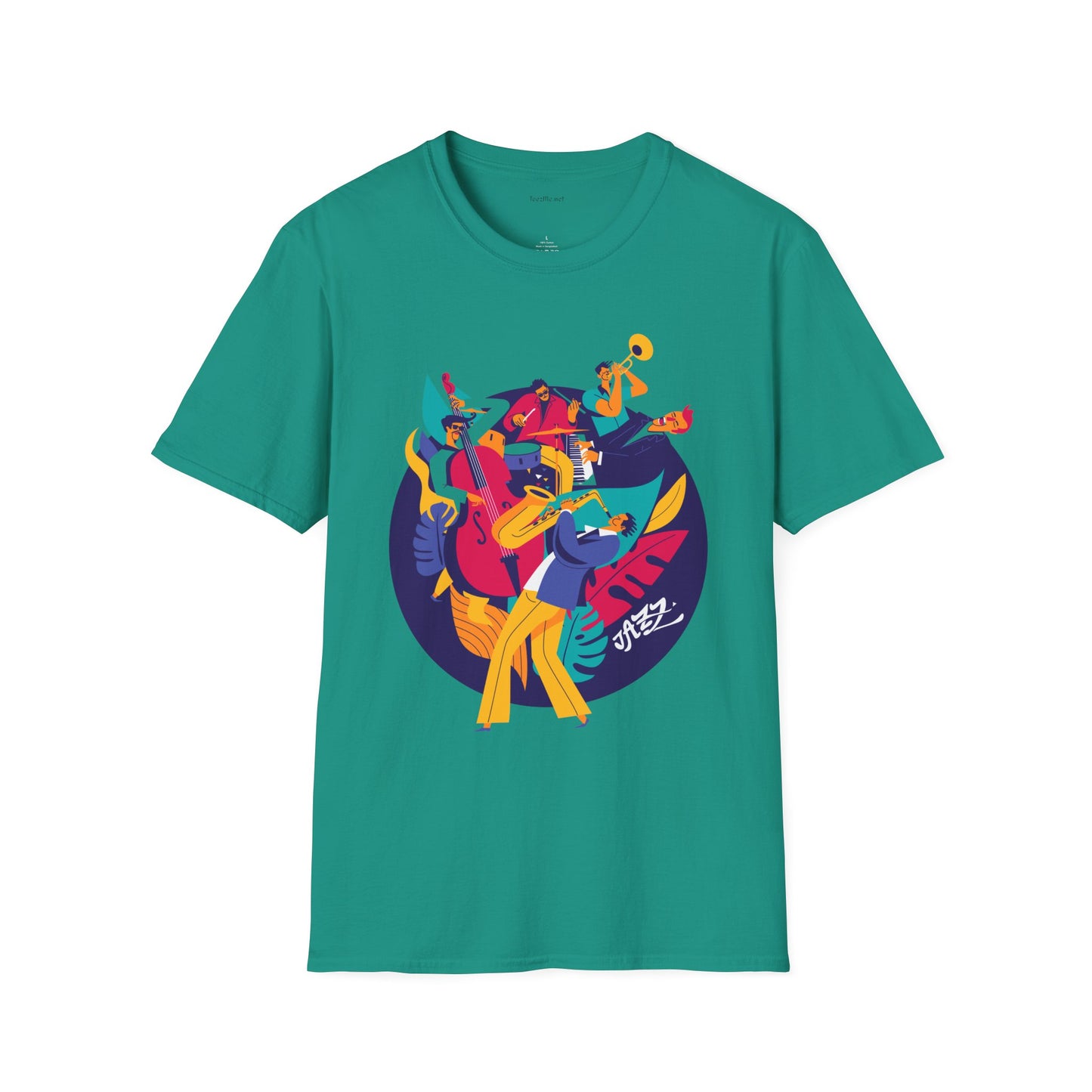 Jazz Music Unisex Softstyle T-Shirt 100% Cotton Graphic