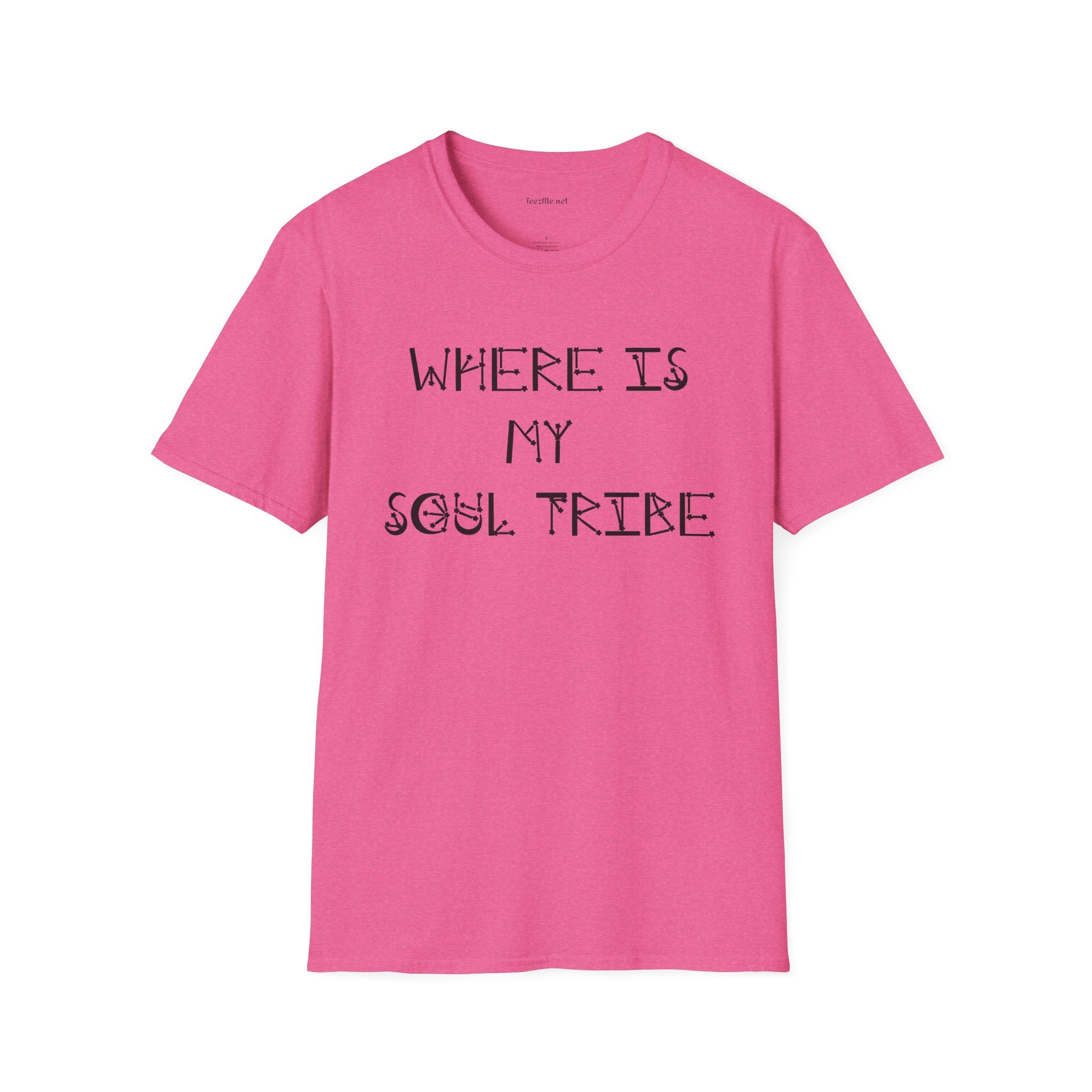 Where Is My Soul Tribe (Stars) Unisex Soft Style T-Shirt 100% Cotton Graphic