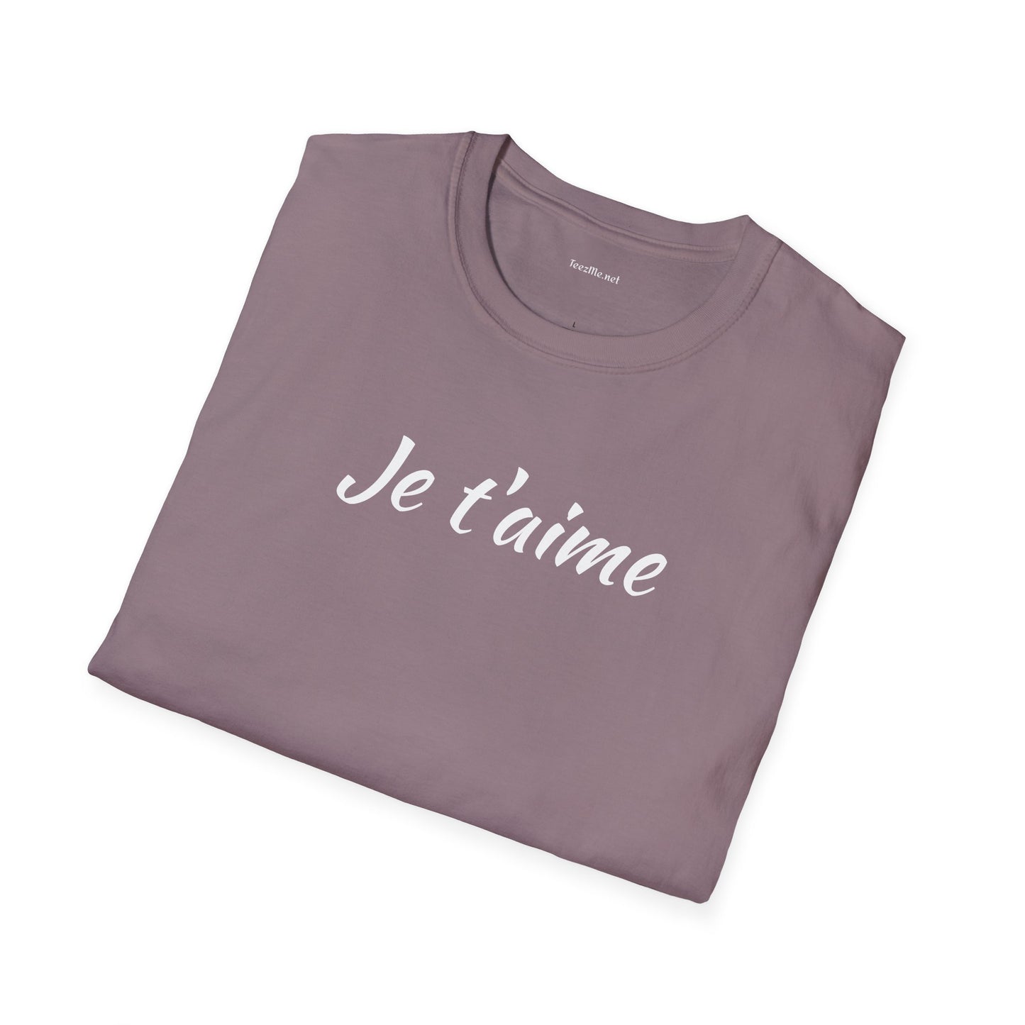 Je t'aime - Unisex Softstyle T-Shirt 100% Cotton Graphic