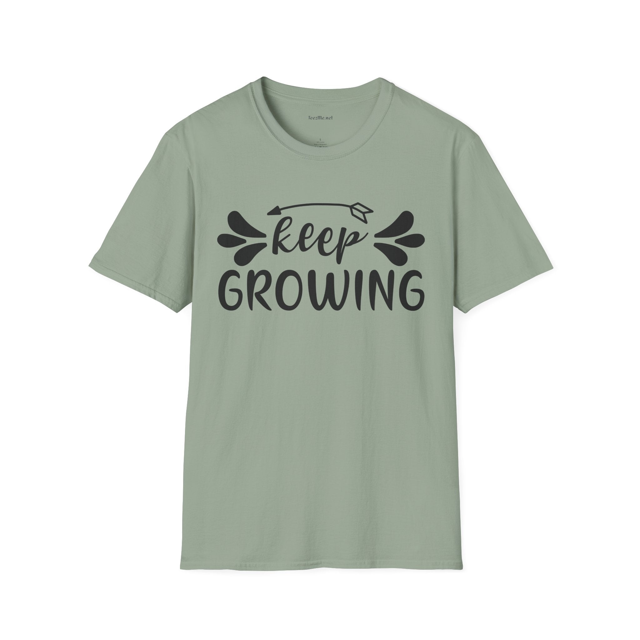 Keep Growing 03 Unisex Soft Style T-Shirt 100% Cotton Graphic