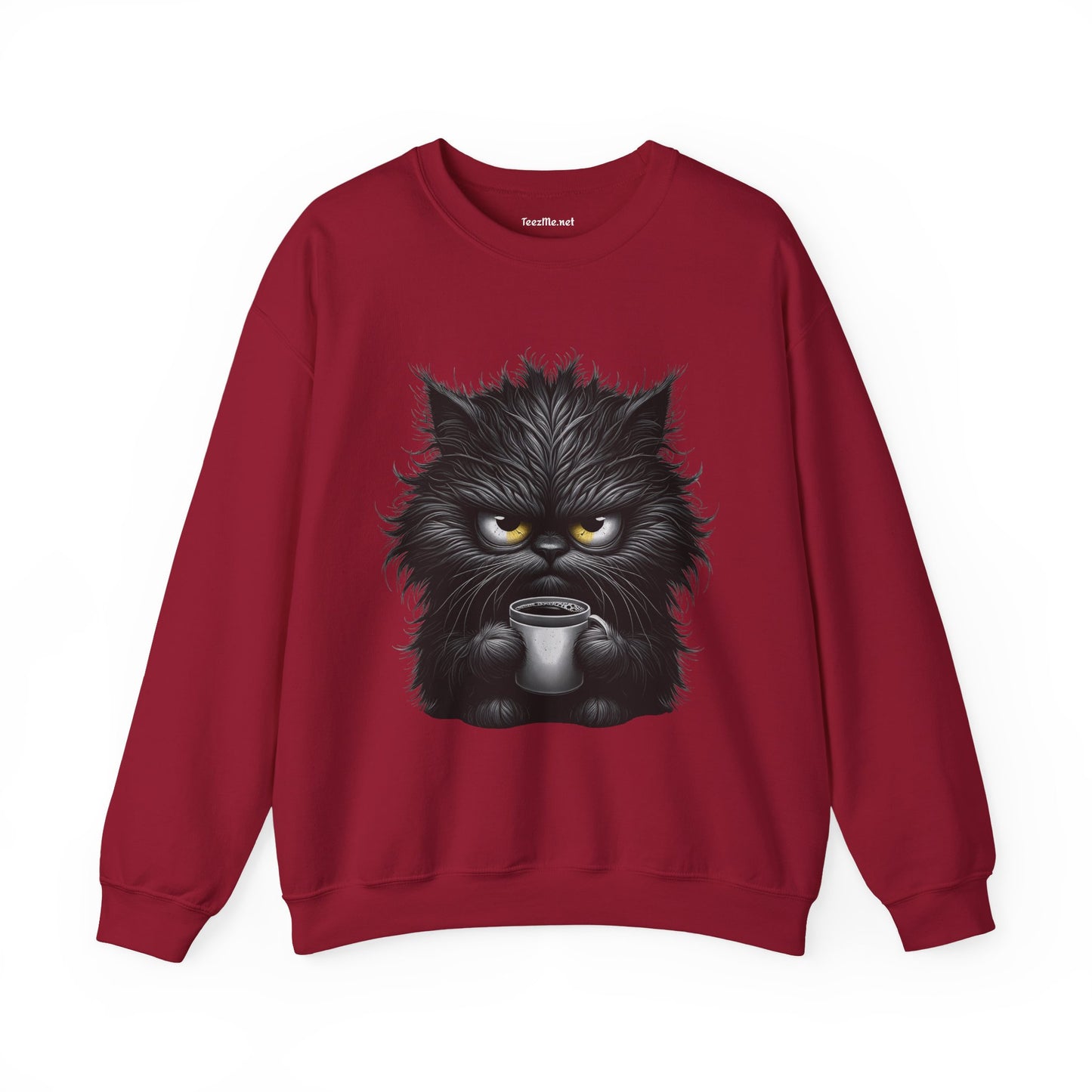 Adorable Grumpy Cat Unisex Heavy Blend™ Crewneck Sweatshirt Graphic