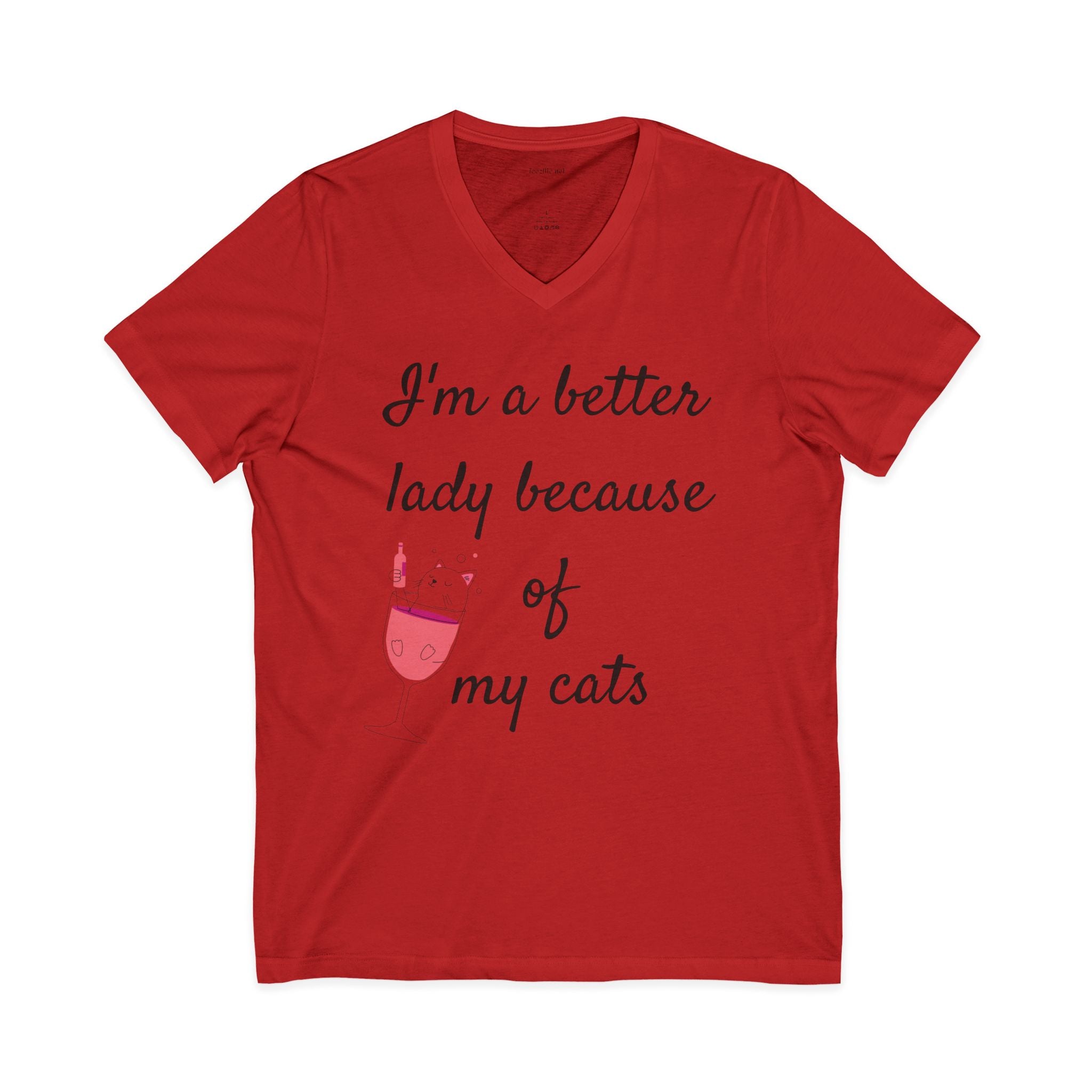 I'm a better lady - Unisex Jersey Short Sleeve V-Neck Tee