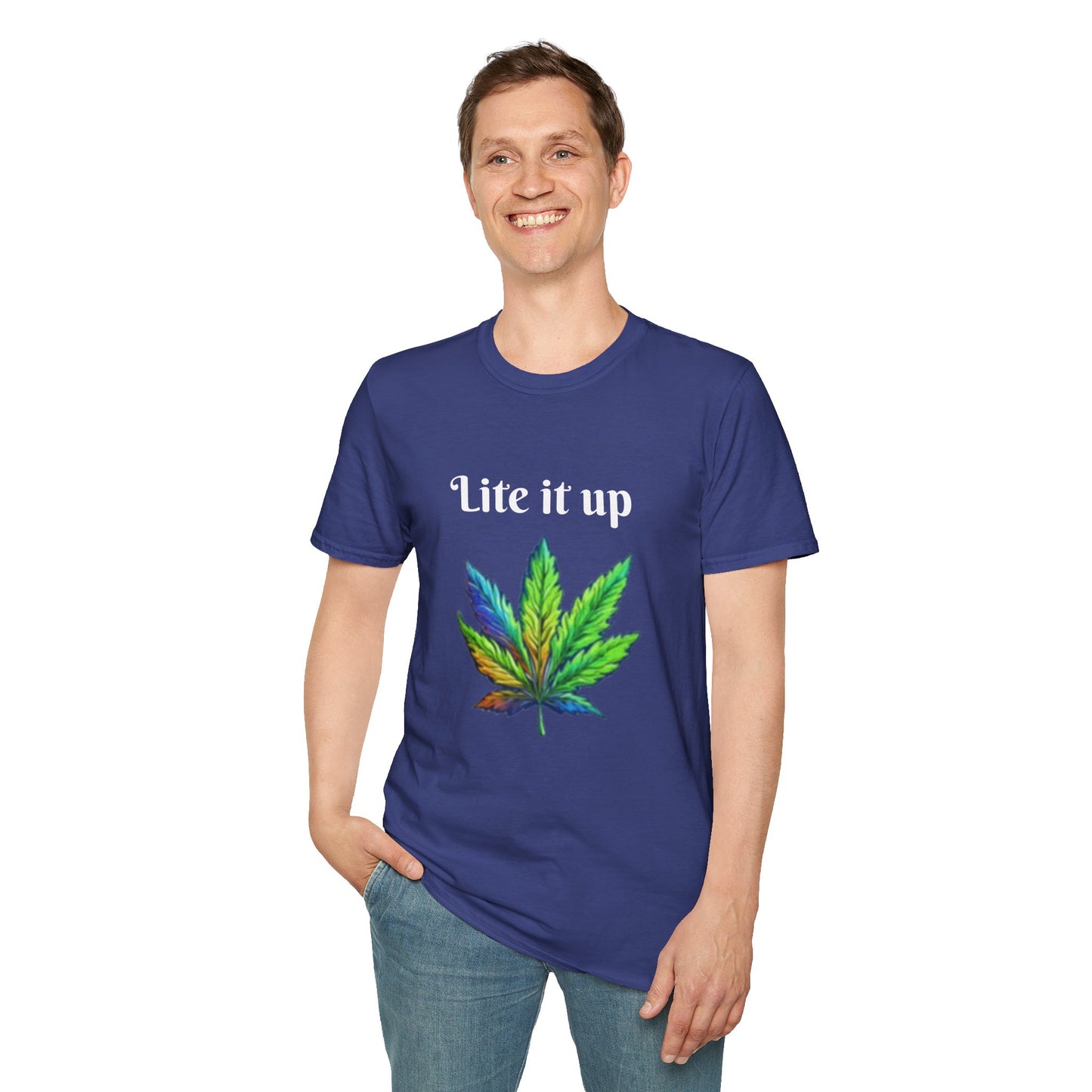 Lite it up - Unisex Softstyle T-Shirt 100% Cotton Graphic