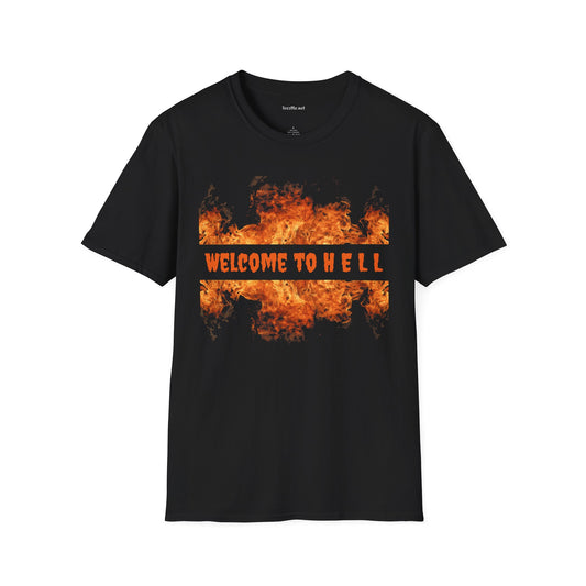 Welcome To Hell Unisex Soft Style T-Shirt 100% Cotton Graphic
