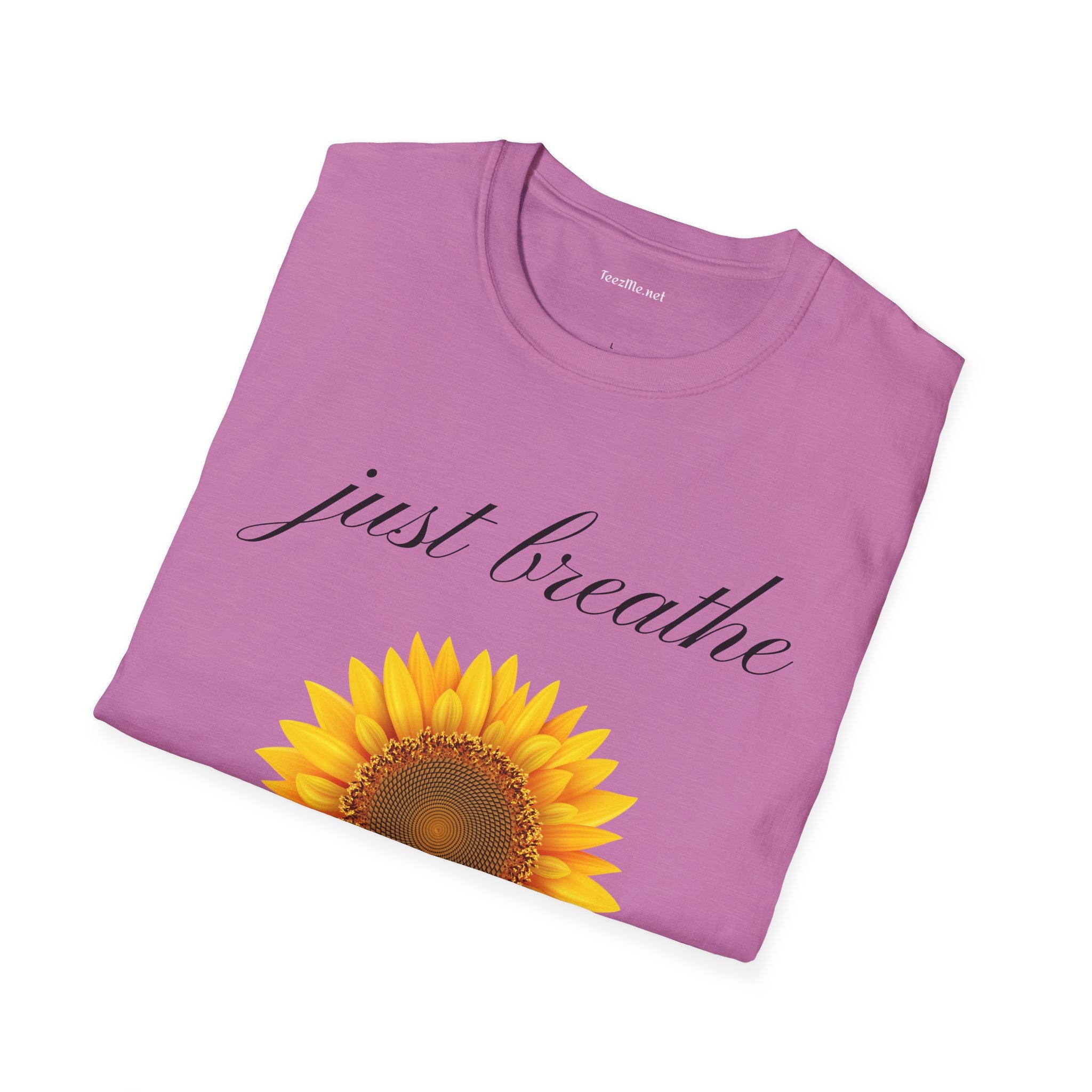 Just breathe - Unisex Softstyle T-Shirt 100% Cotton Graphic