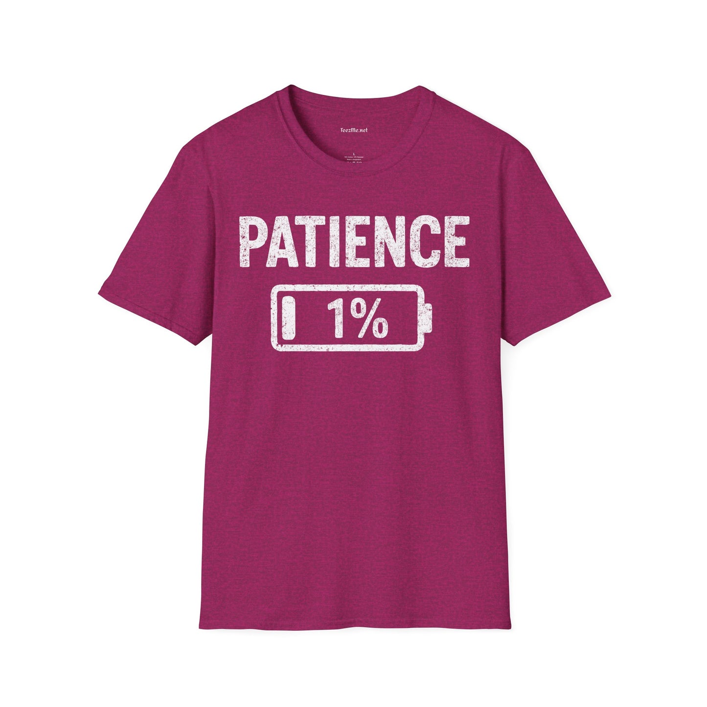 Patience 1% Unisex Softstyle T-Shirt 100% Cotton