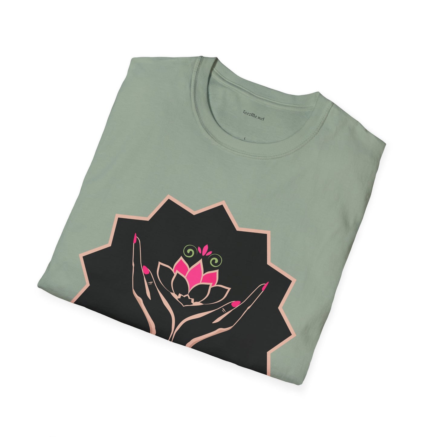 Pink Lotus - Unisex Softstyle T-Shirt 100% Cotton Graphic
