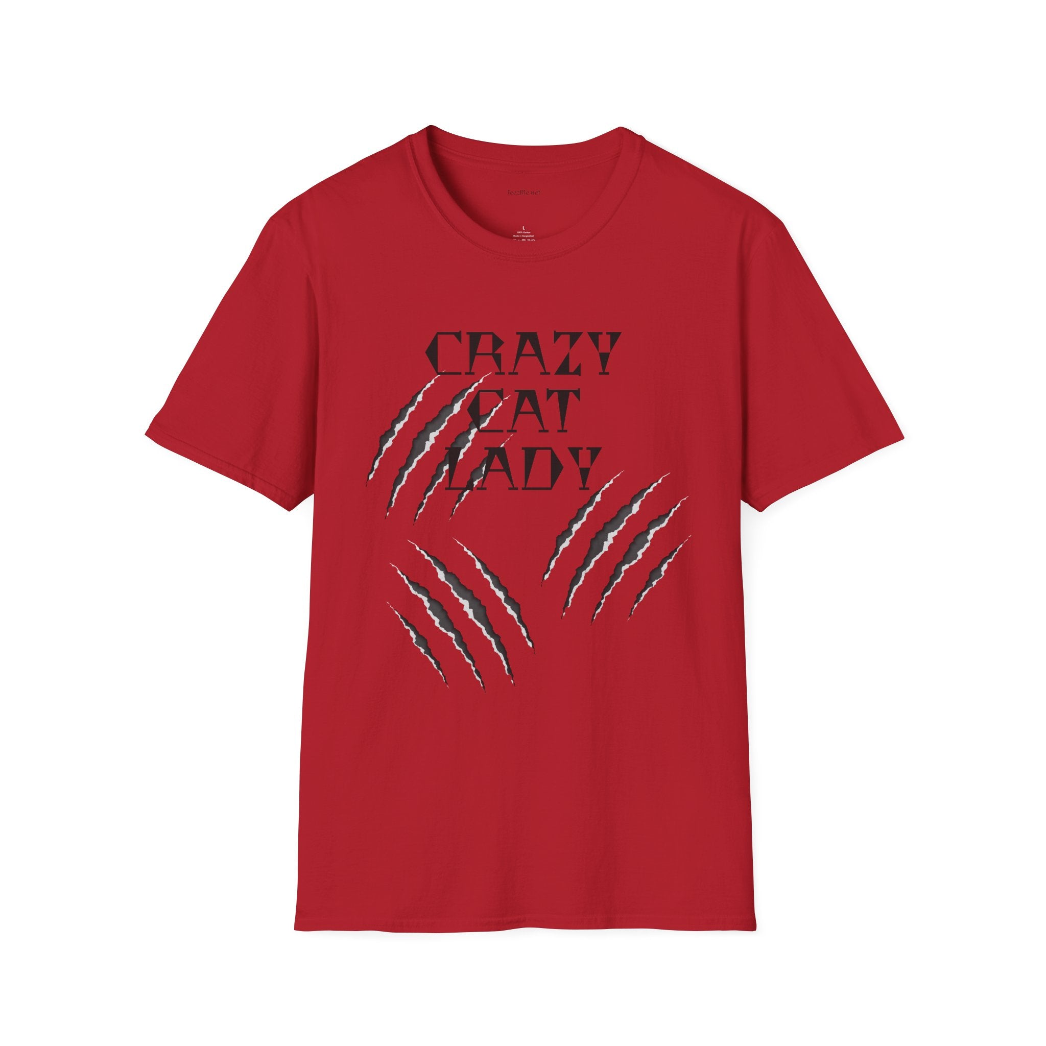 Crazy Cat Lady - Unisex Softstyle T-Shirt 100% Cotton Graphic