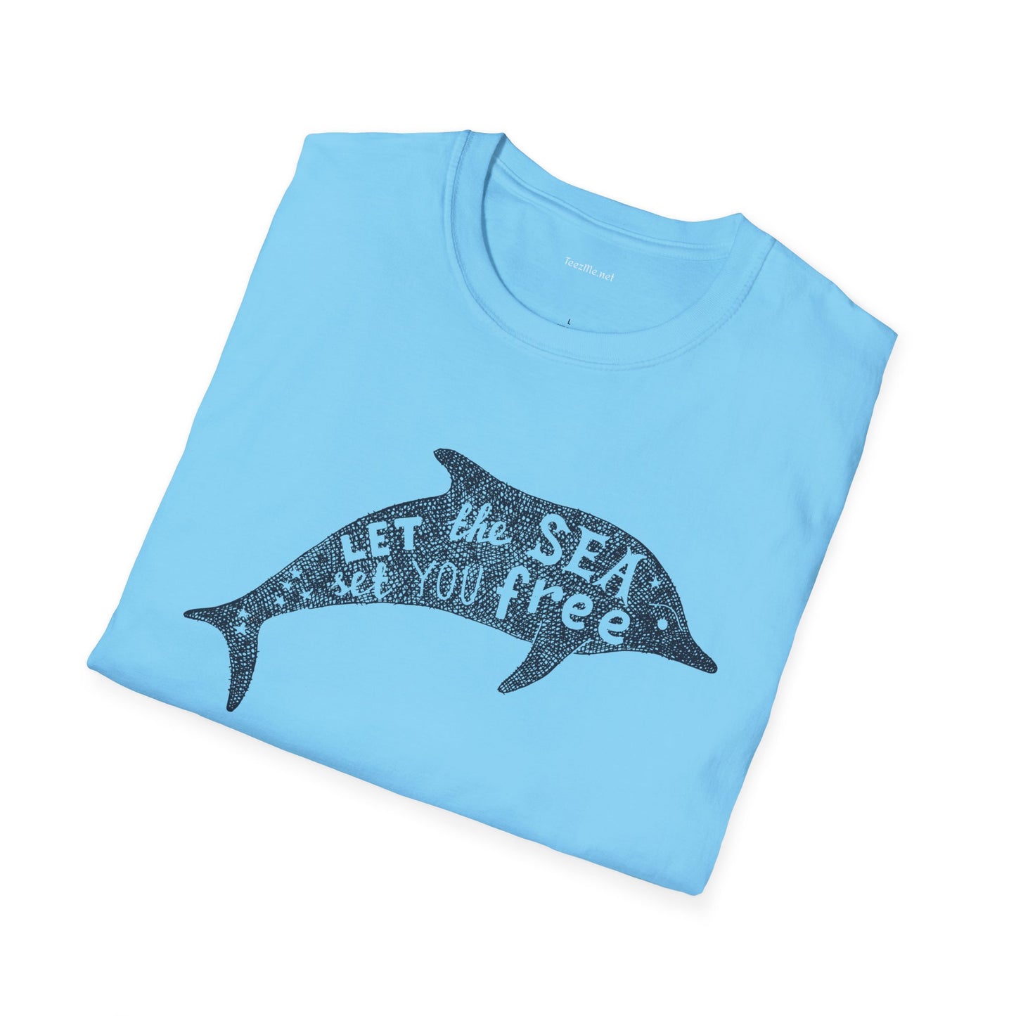 Let the sea - Unisex Softstyle T-Shirt 100% Cotton Graphic
