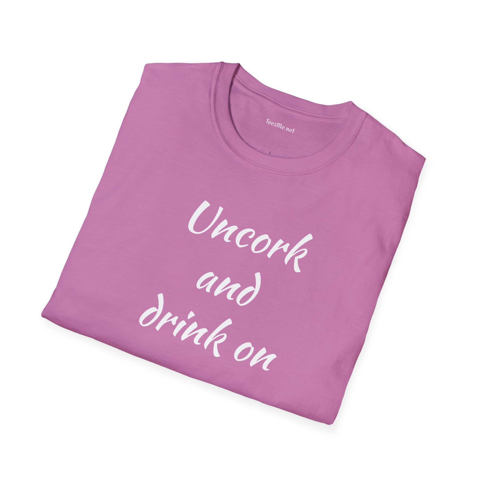 Uncork - Unisex Softstyle T-Shirt 100% Cotton Graphic