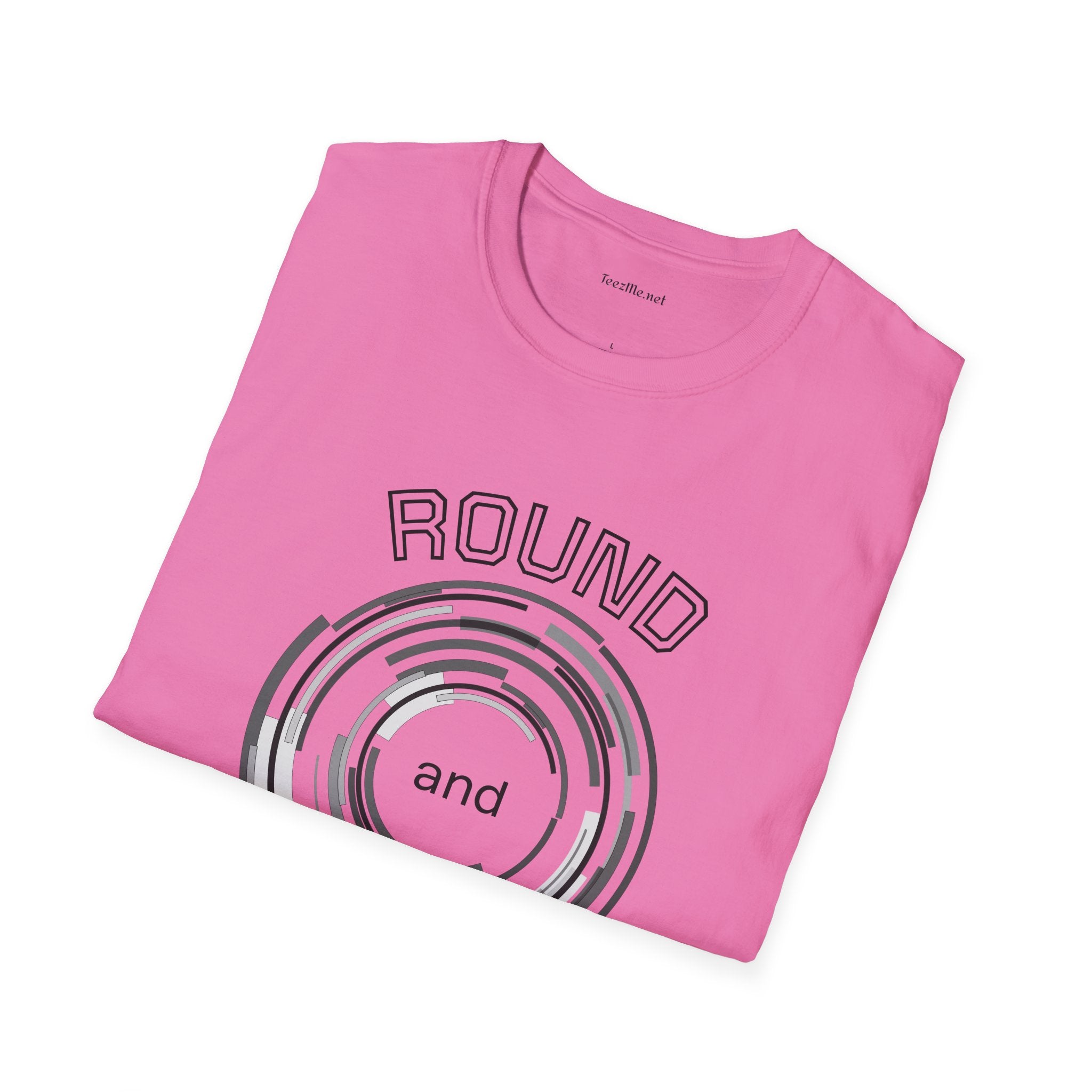 Round and Round - Unisex Softstyle T-Shirt 100% Cotton Graphic