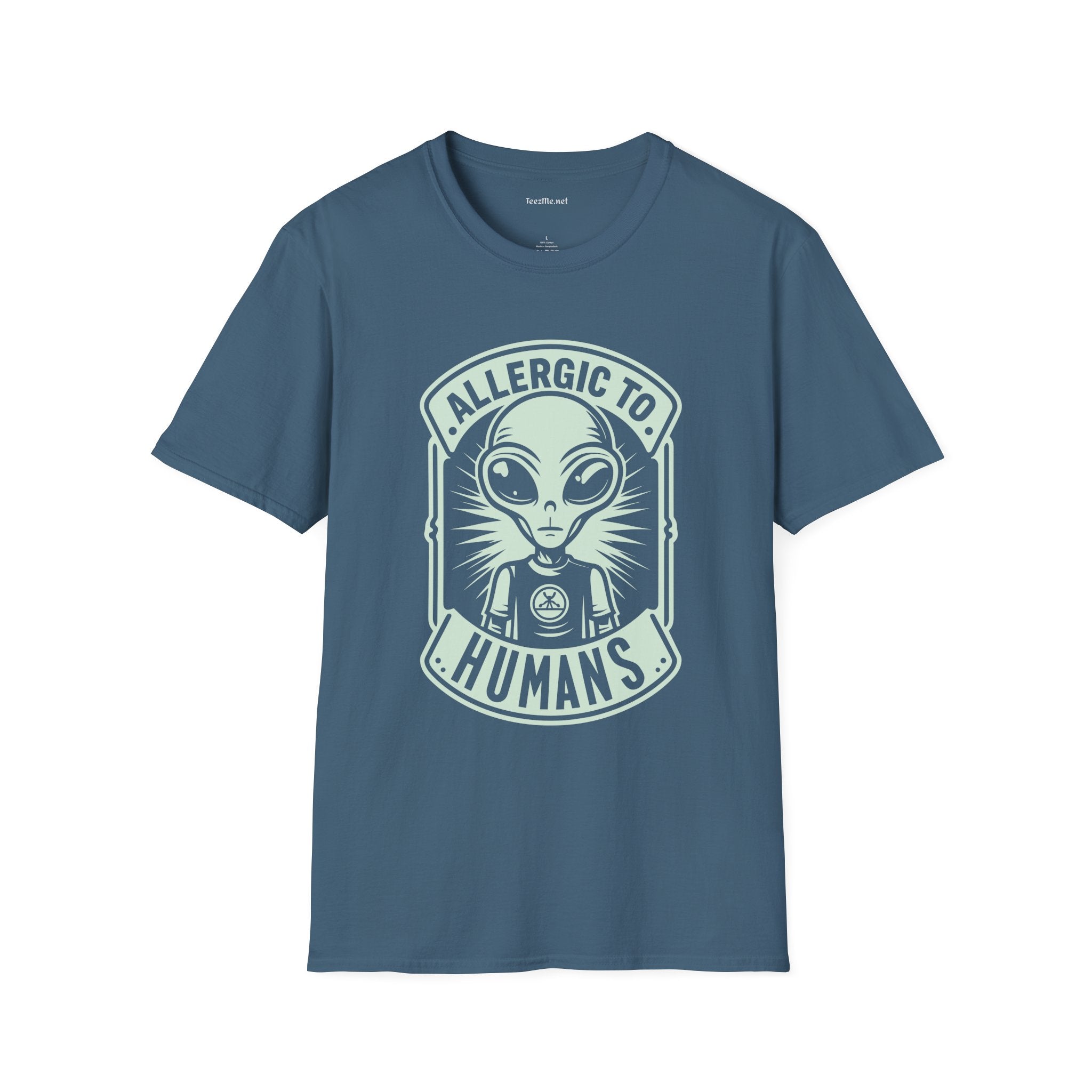 Allergic to Humans Unisex Softstyle T-Shirt 100% Cotton Graphic