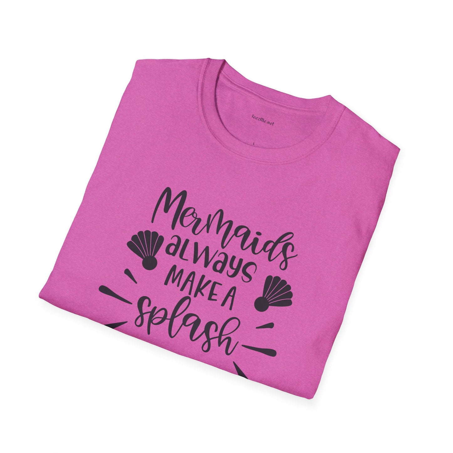 Mermaids make a splash - Unisex Softstyle T-Shirt 100% Cotton Graphic
