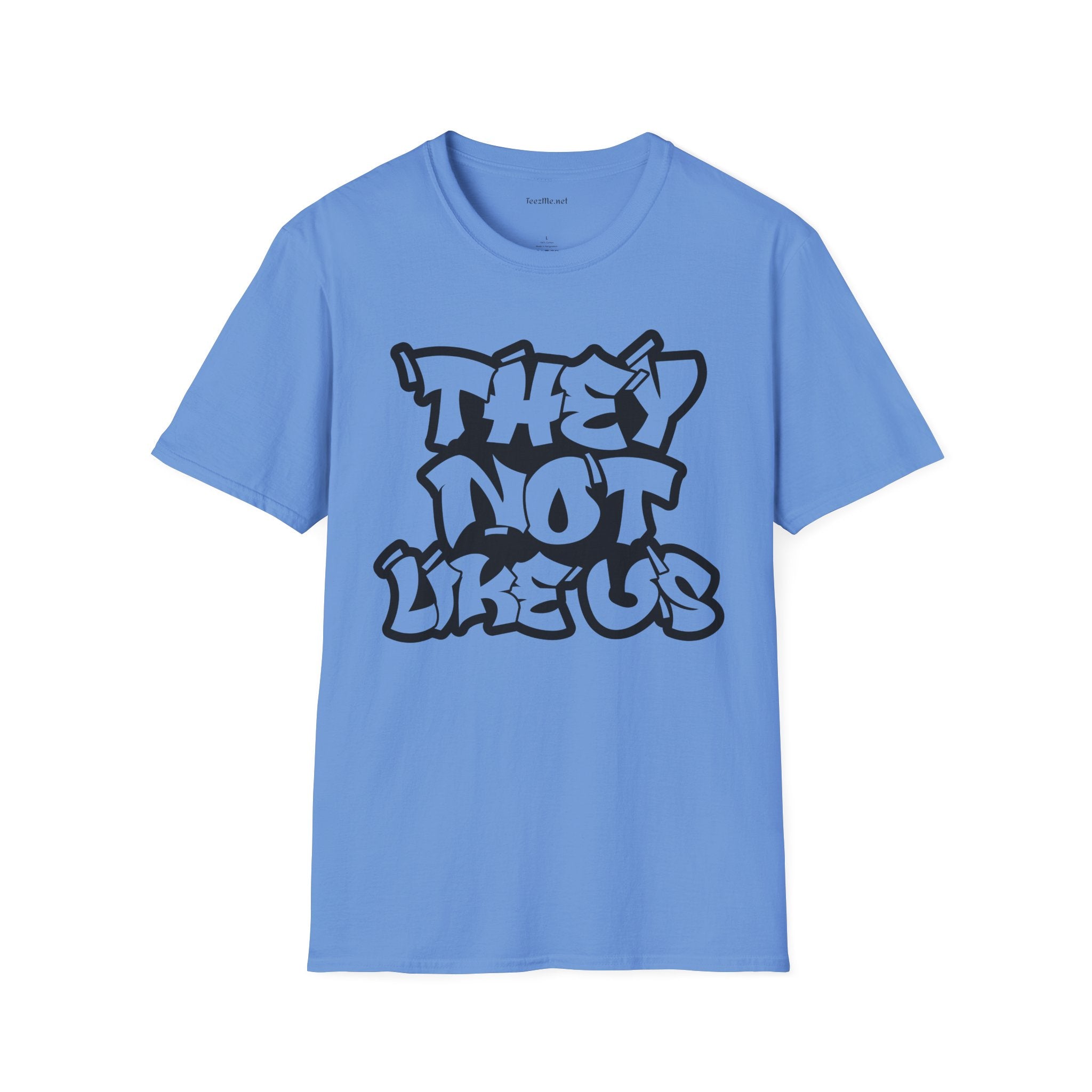 They Not Like Us (outline) Unisex SoftStyle T-Shirt 100% Cotton